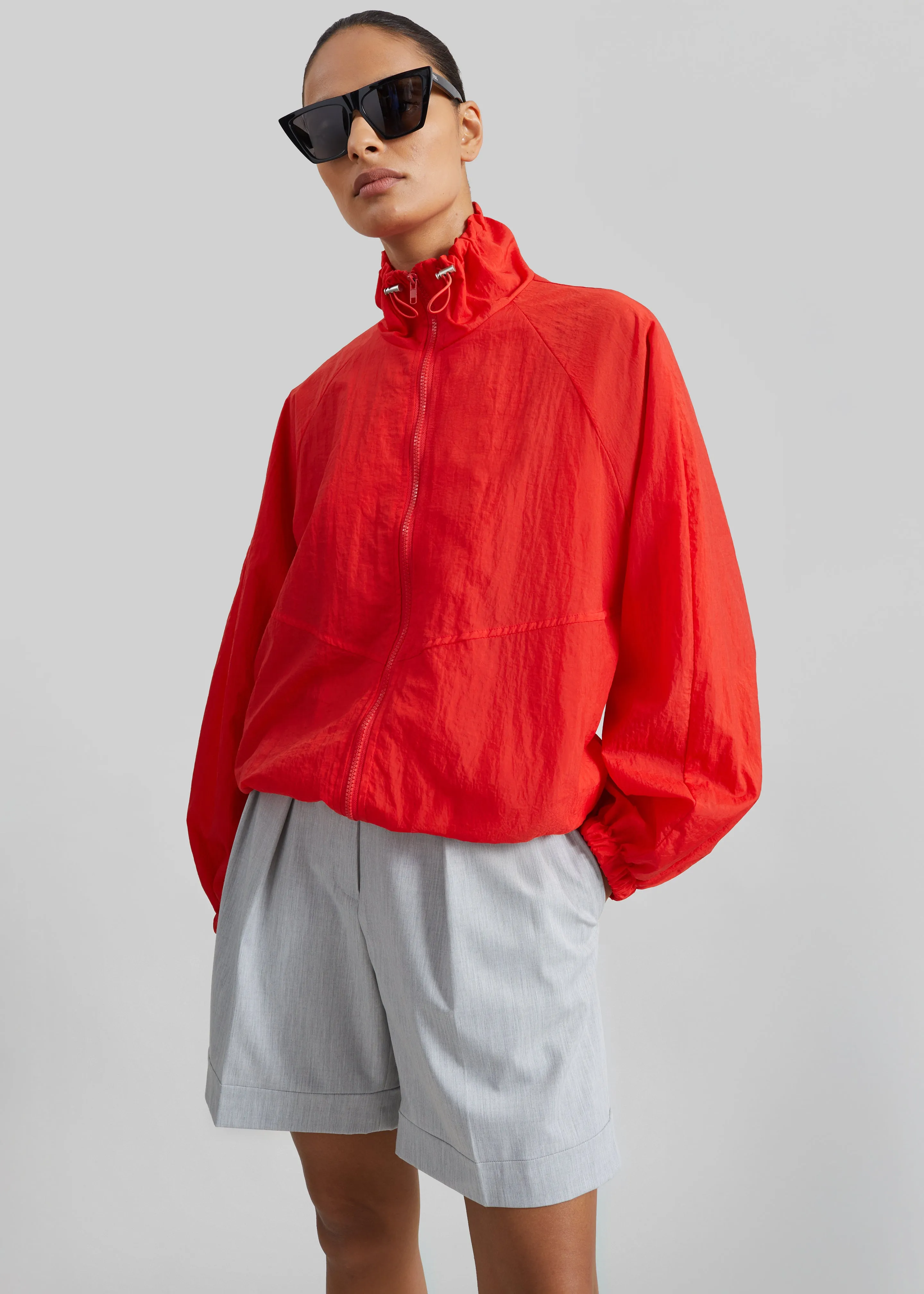 Antonelli Windbreaker Jacket - Red sold by Frankie Shop product image thumbnail 3