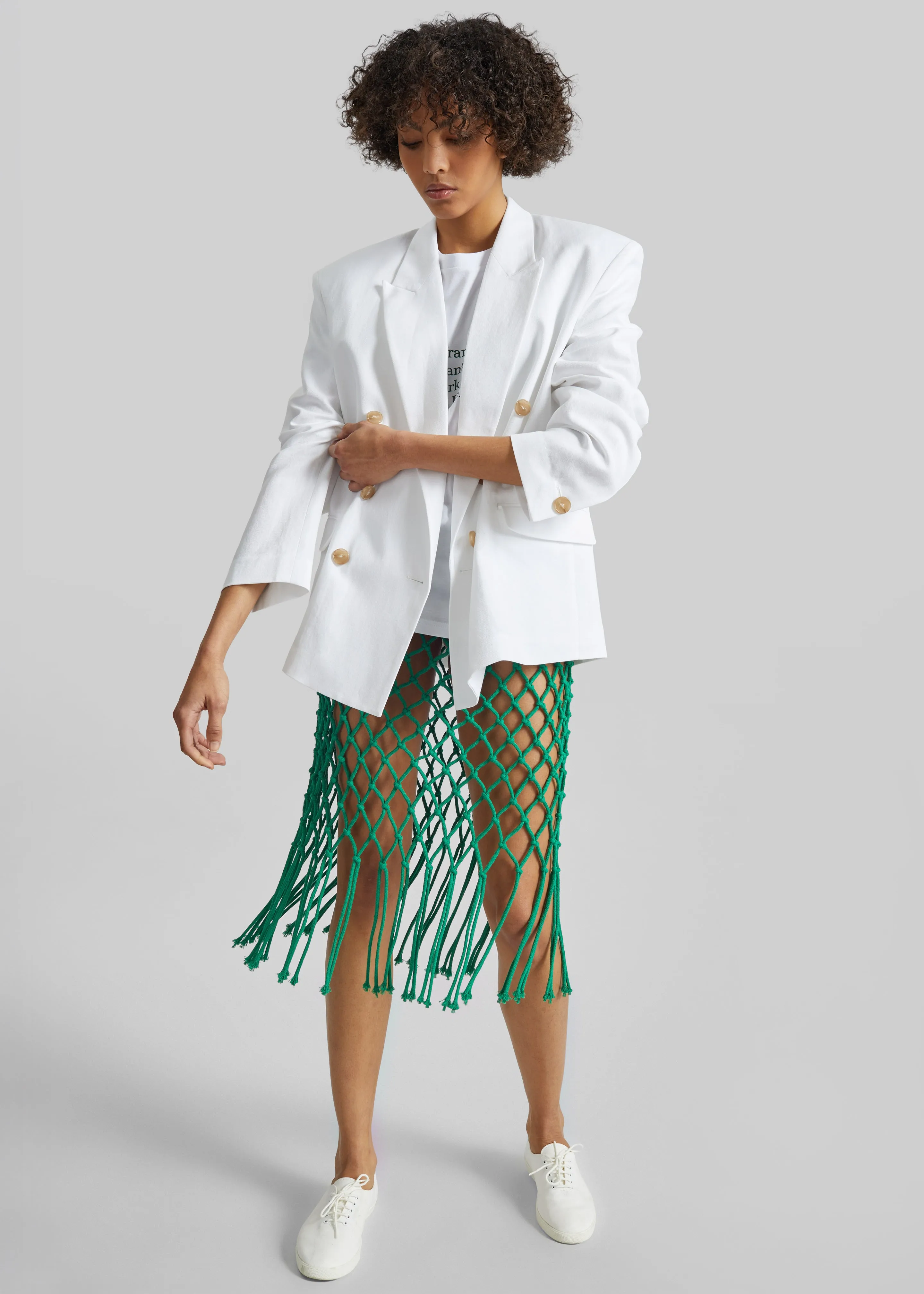 Tropea Macrame Skirt - Green sold by Frankie Shop product image thumbnail 4