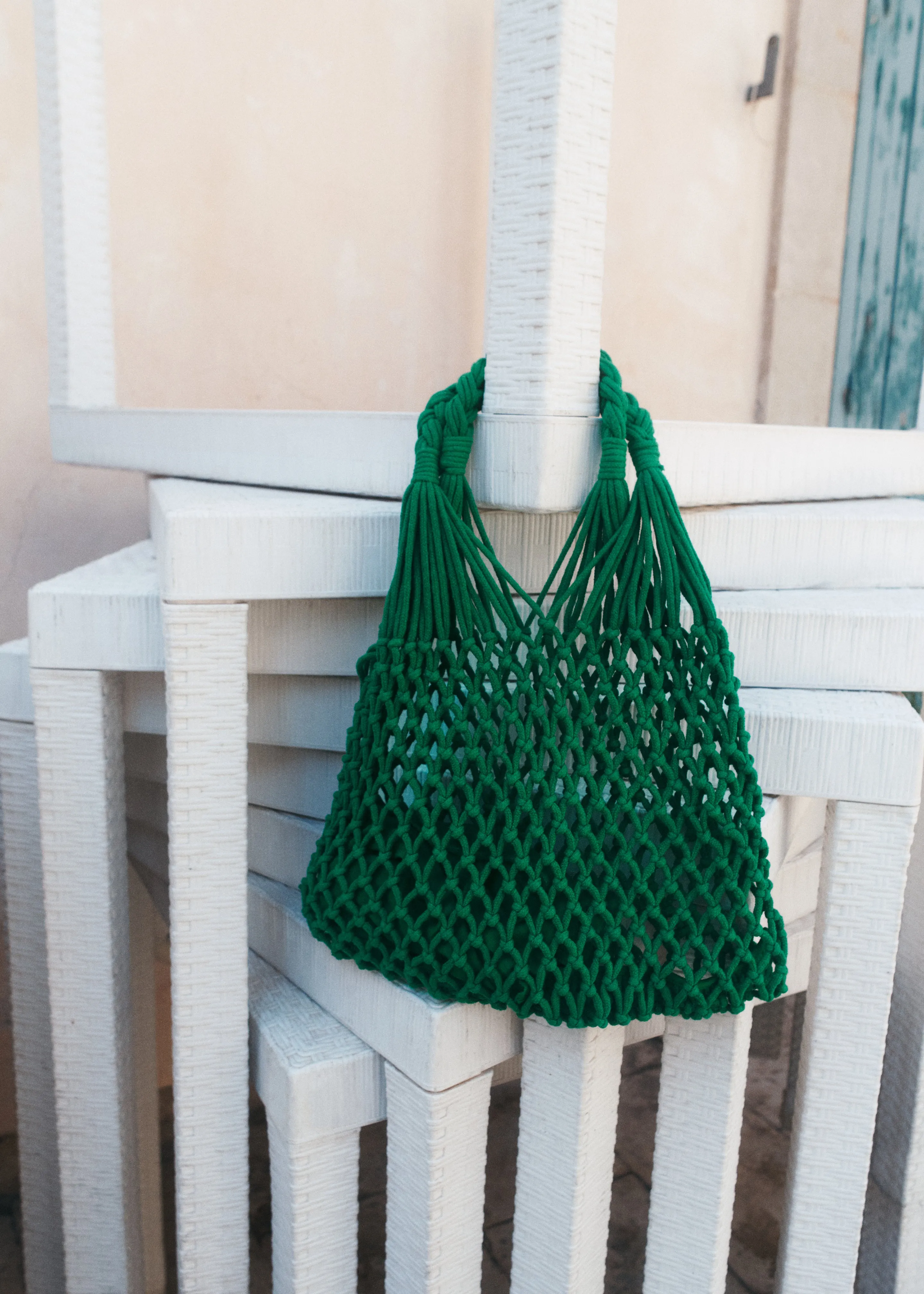 Naia Macrame Bag - Green sold by Frankie Shop