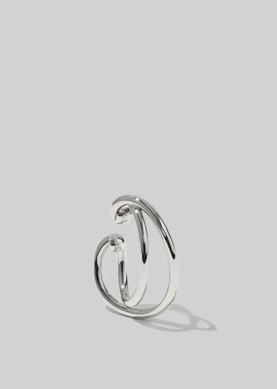 Otiumberg Dual Curve Ear Cuff - Silver made by Otiumberg