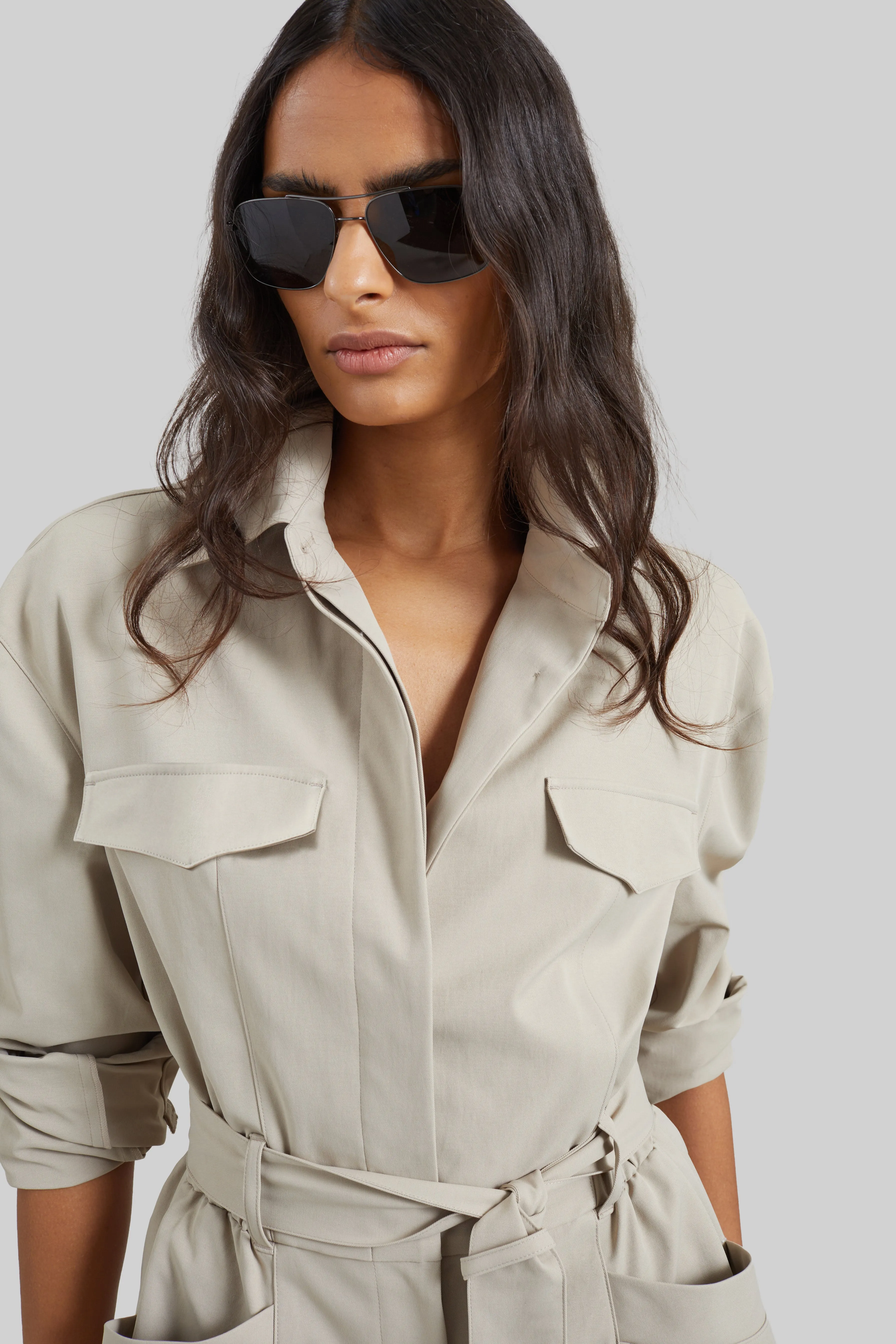 Praia Cargo Romper - Beige sold by Frankie Shop product image thumbnail 4
