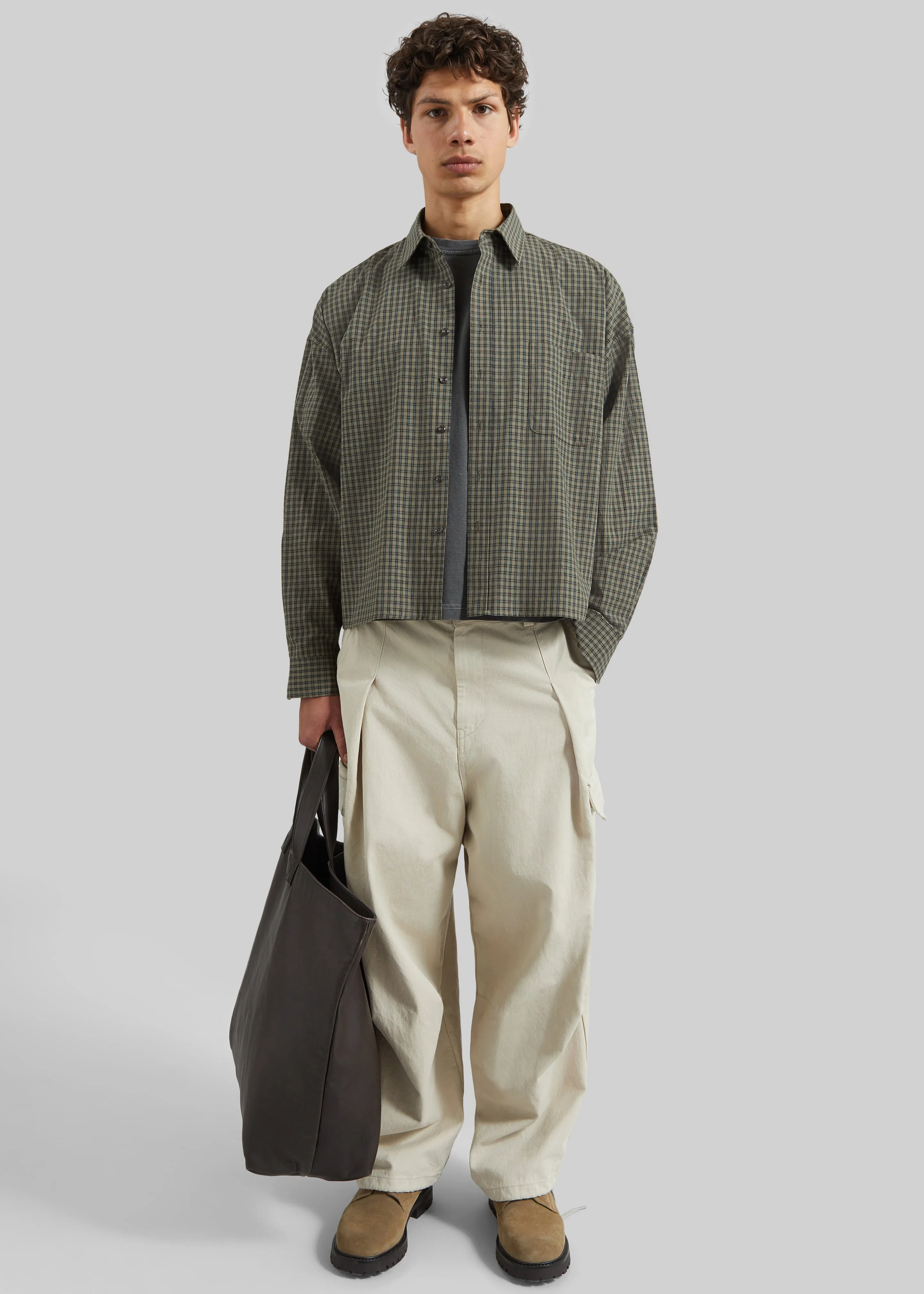 Robion Drawstring Cargo Pants - Beige sold by Frankie Shop product image thumbnail 2