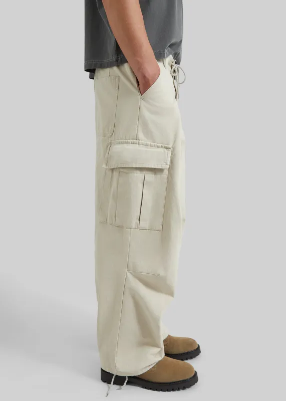 Robion Drawstring Cargo Pants - Beige made by Frankie Shop