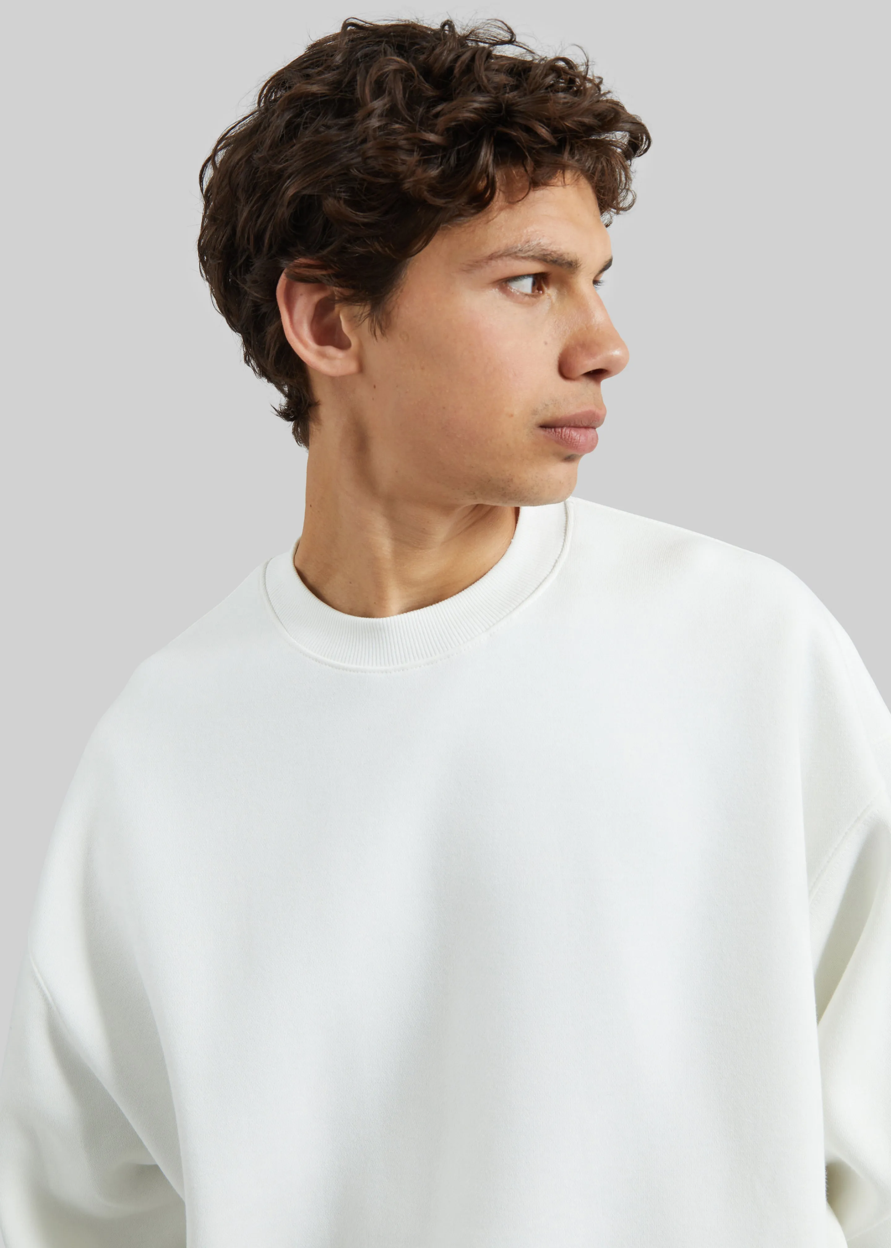 Dunloy Oversized Sweatshirt - White sold by Frankie Shop product image thumbnail 3