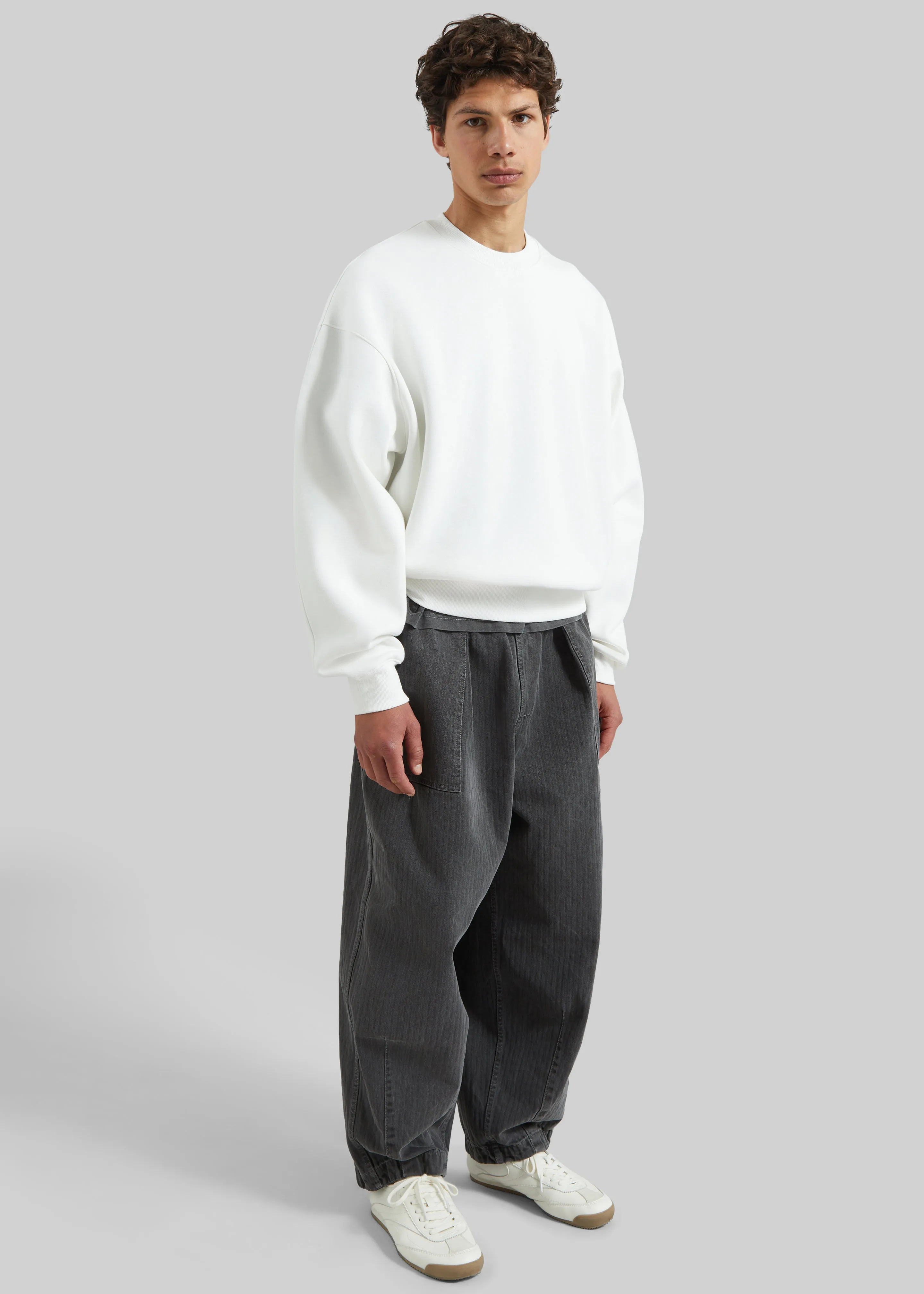 Dunloy Oversized Sweatshirt - White sold by Frankie Shop product image thumbnail 2