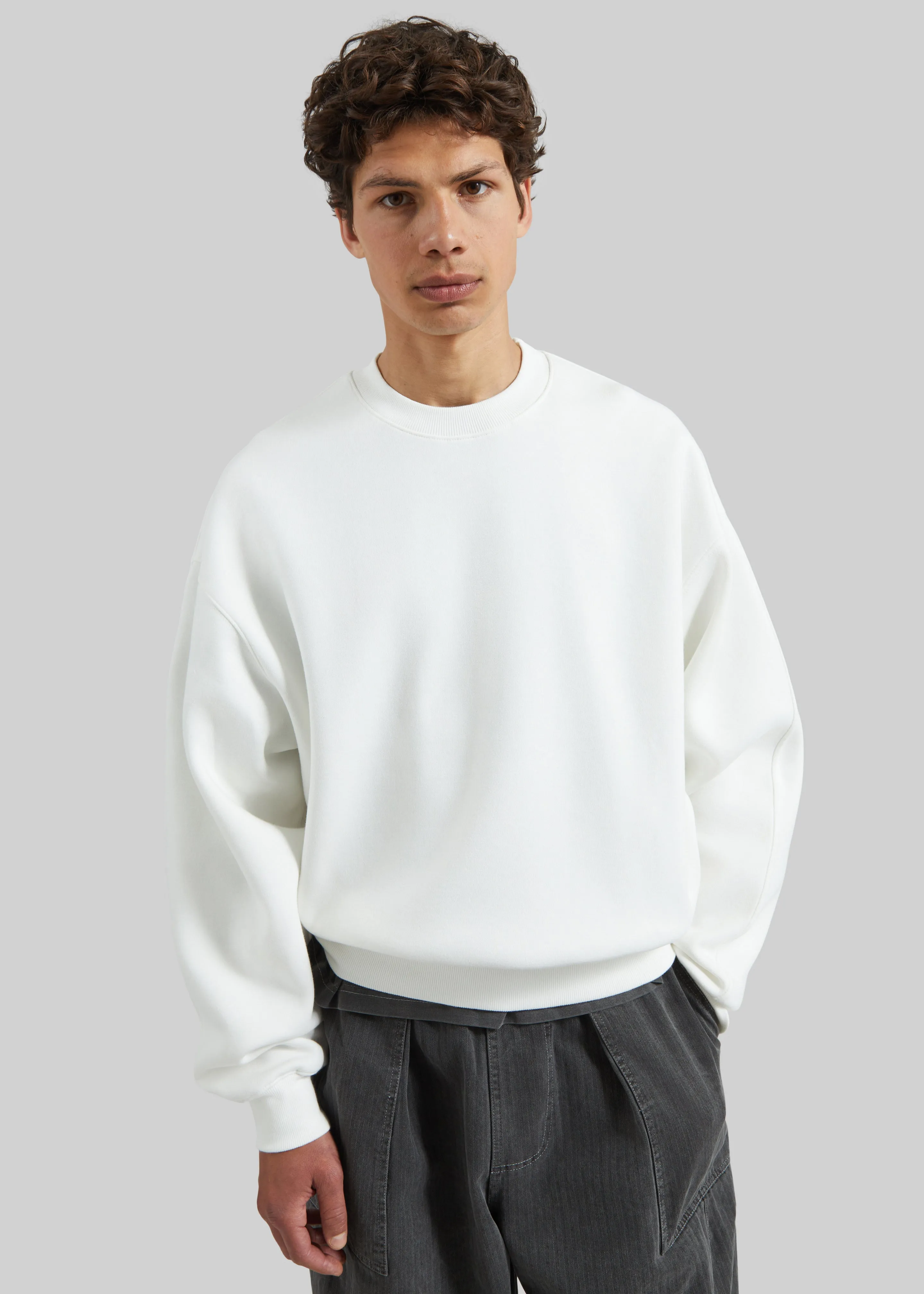 Dunloy Oversized Sweatshirt - White sold by Frankie Shop product image thumbnail 4