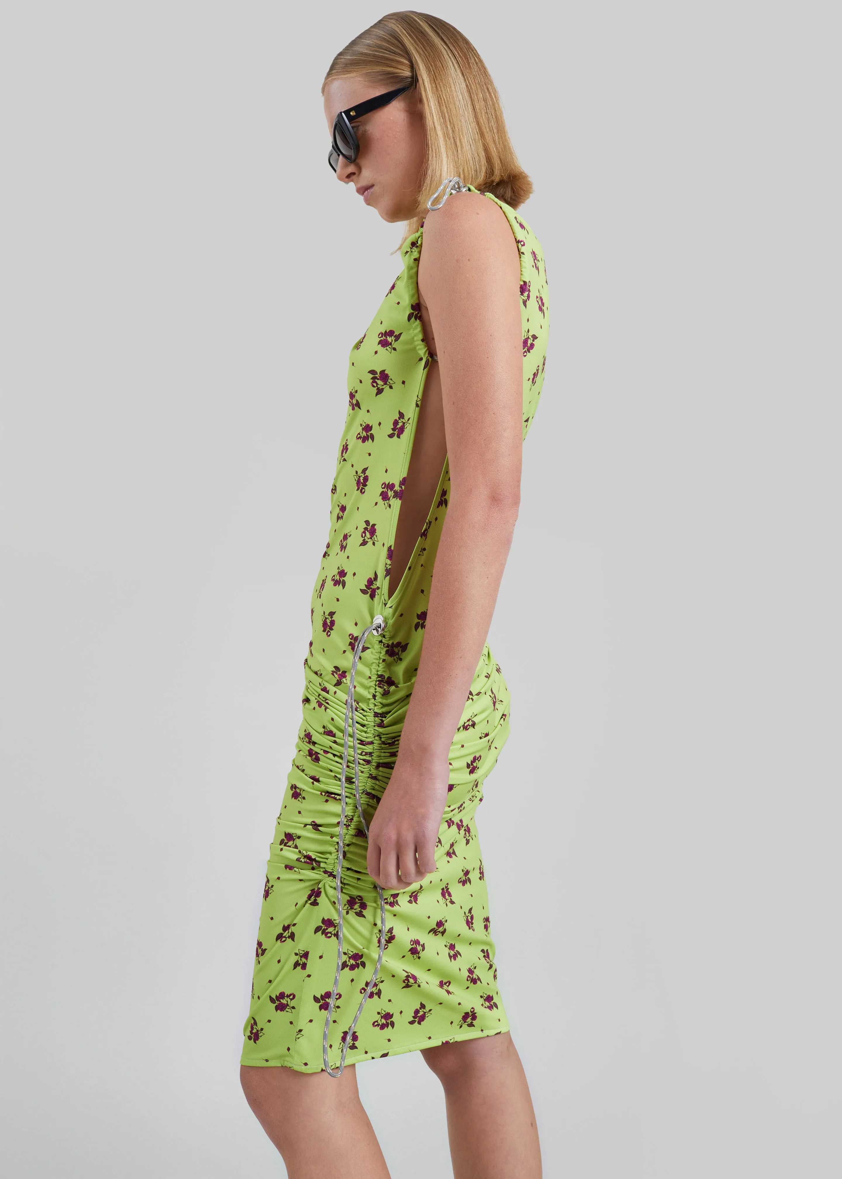 Coperni Printed Adjustable Dress - Green sold by Frankie Shop product image thumbnail 3