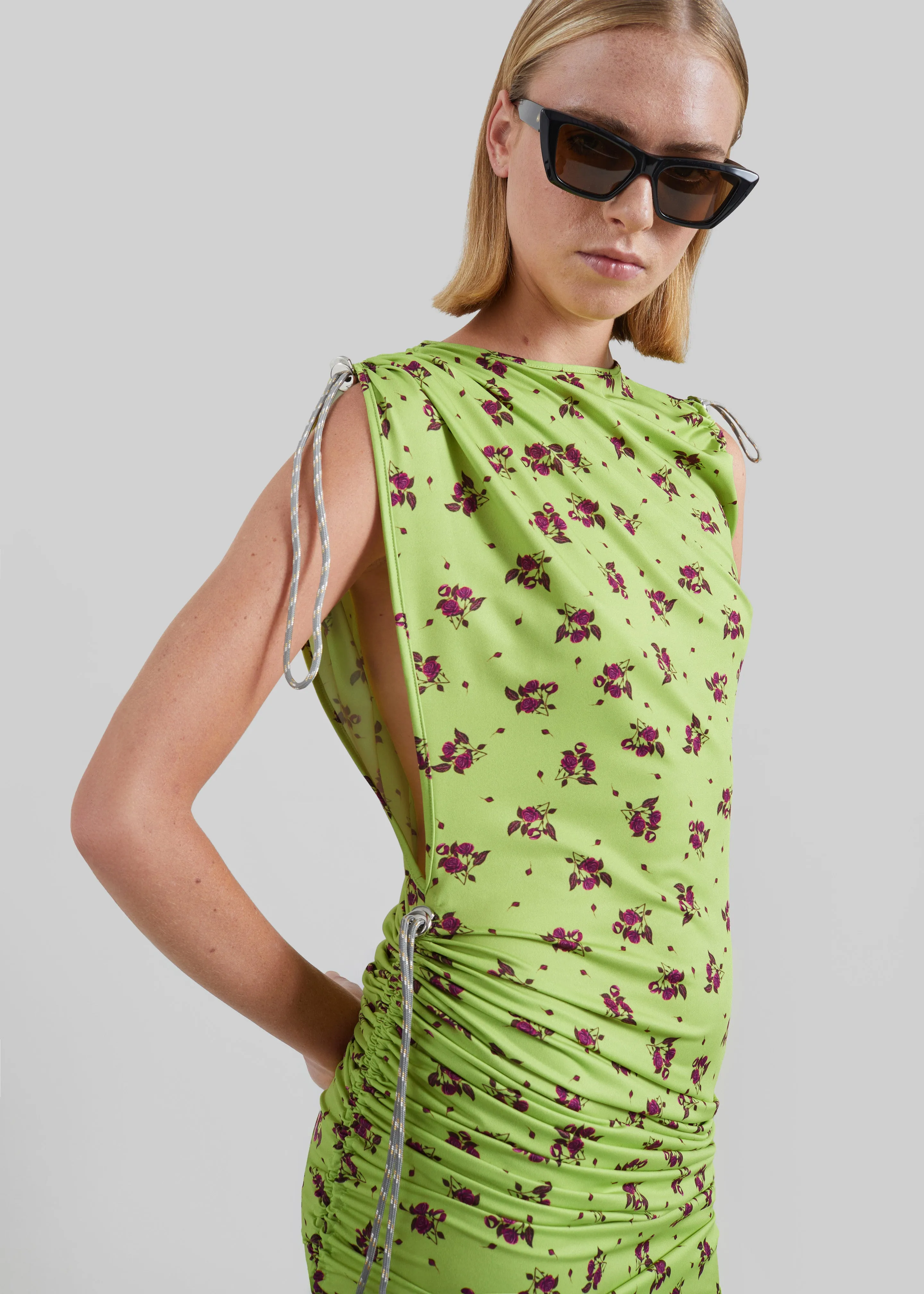 Coperni Printed Adjustable Dress - Green sold by Frankie Shop product image thumbnail 2