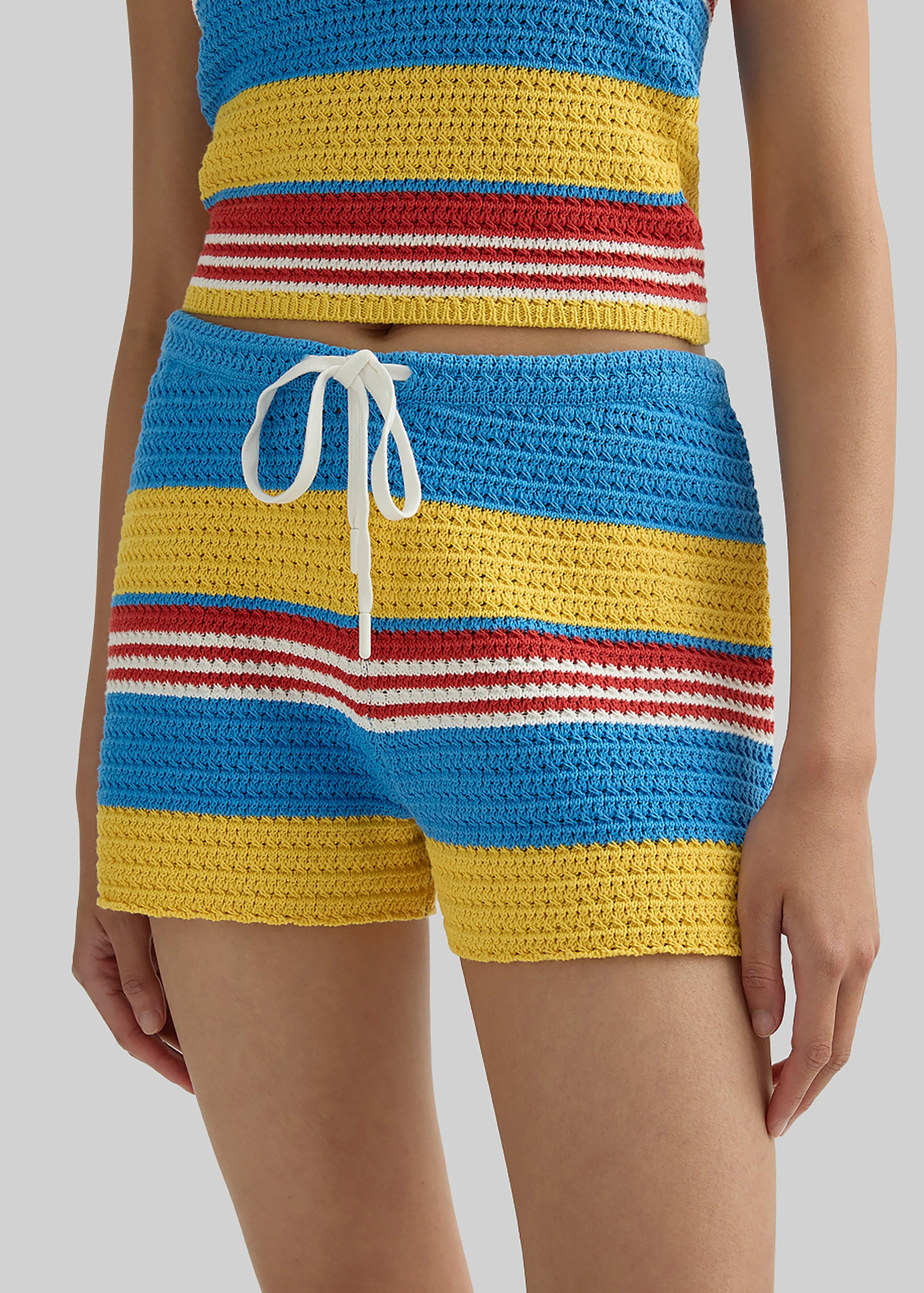 Posse Tammy Shorts - Blue Multistripe sold by Frankie Shop product image thumbnail 2