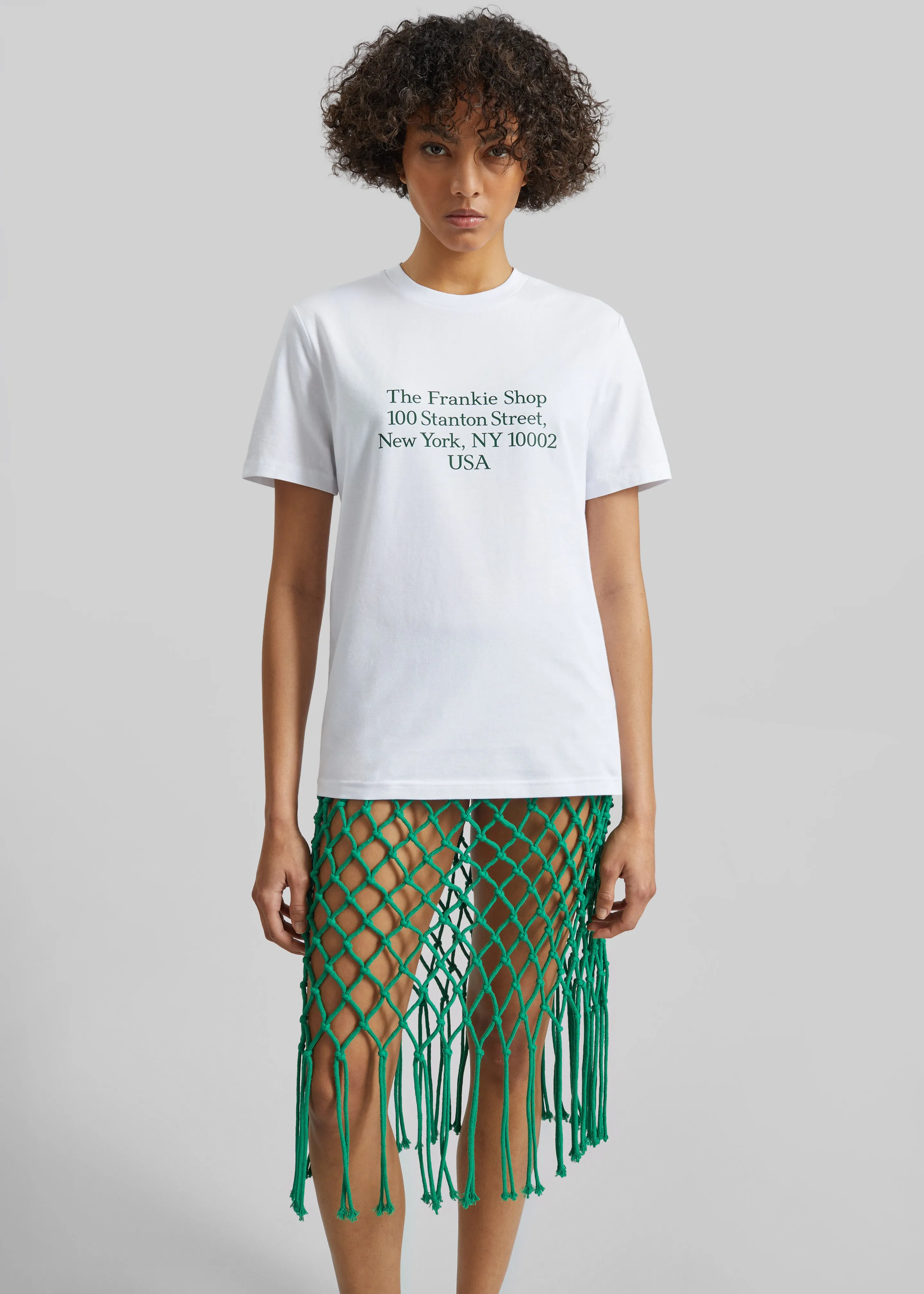 TFS Stanton T-Shirt - White/Green sold by Frankie Shop