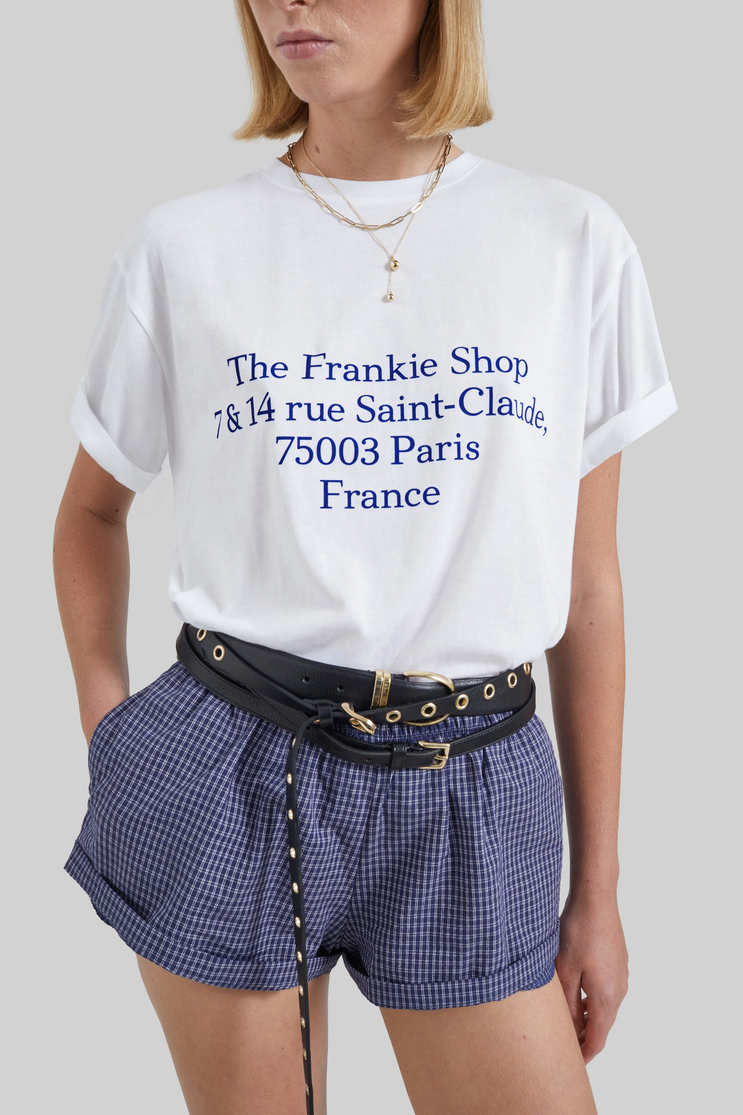TFS Saint-Claude T-Shirt - White/Blue sold by Frankie Shop product image thumbnail 3