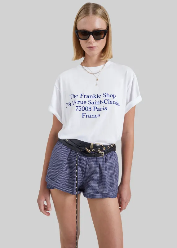 TFS Saint-Claude T-Shirt - White/Blue made by Frankie Shop