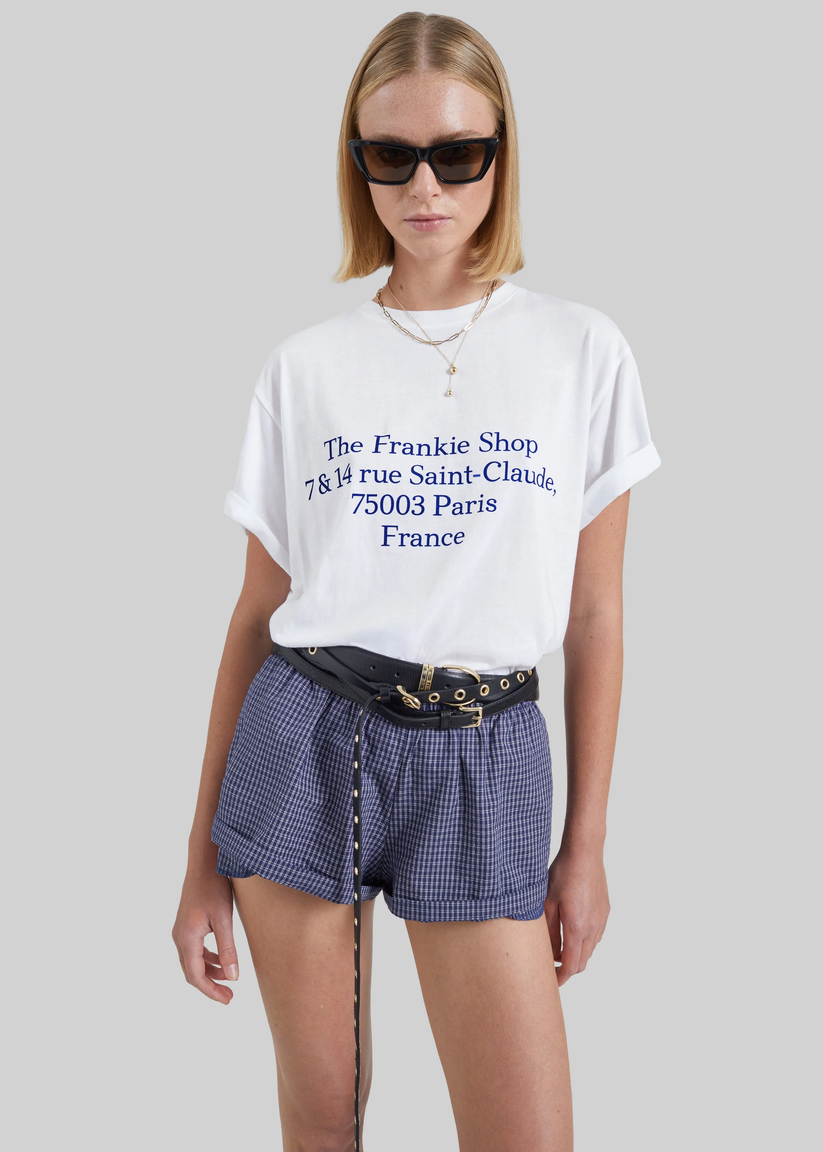 TFS Saint-Claude T-Shirt - White/Blue sold by Frankie Shop