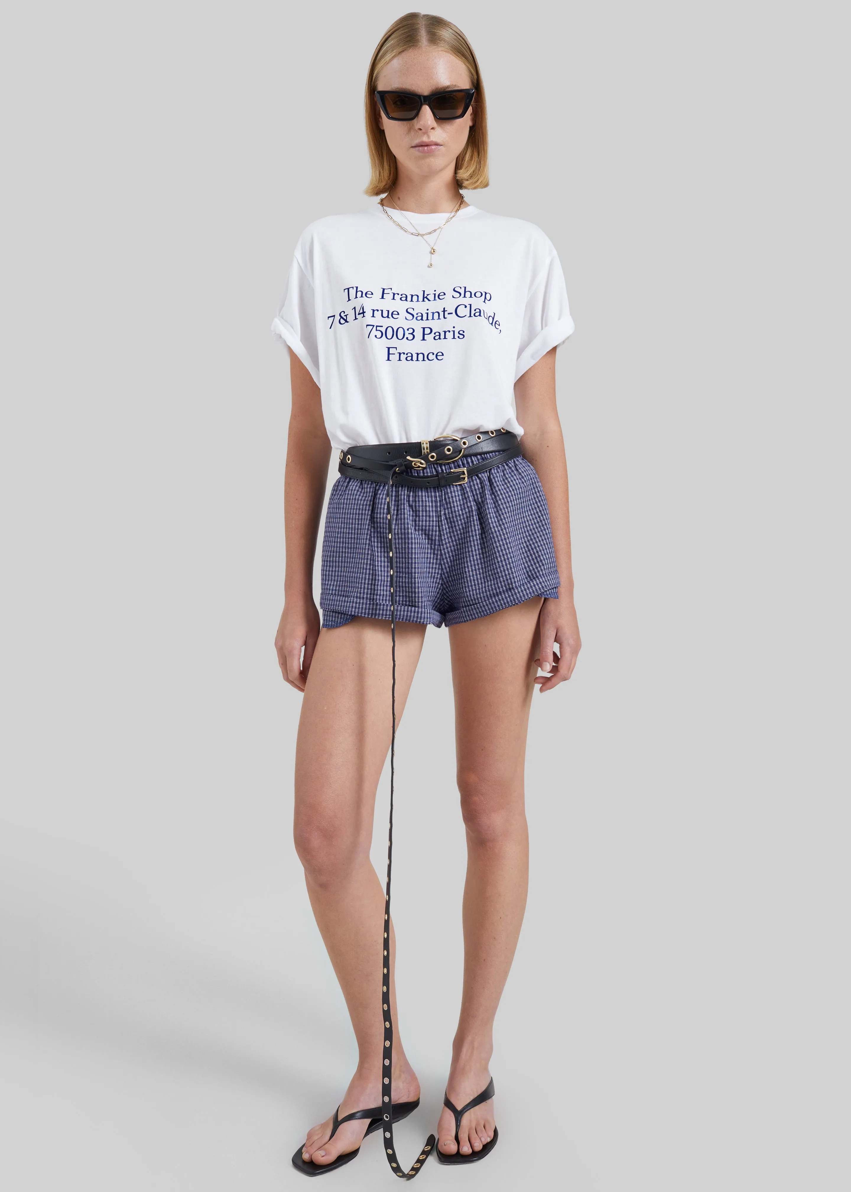 TFS Saint-Claude T-Shirt - White/Blue sold by Frankie Shop product image thumbnail 2