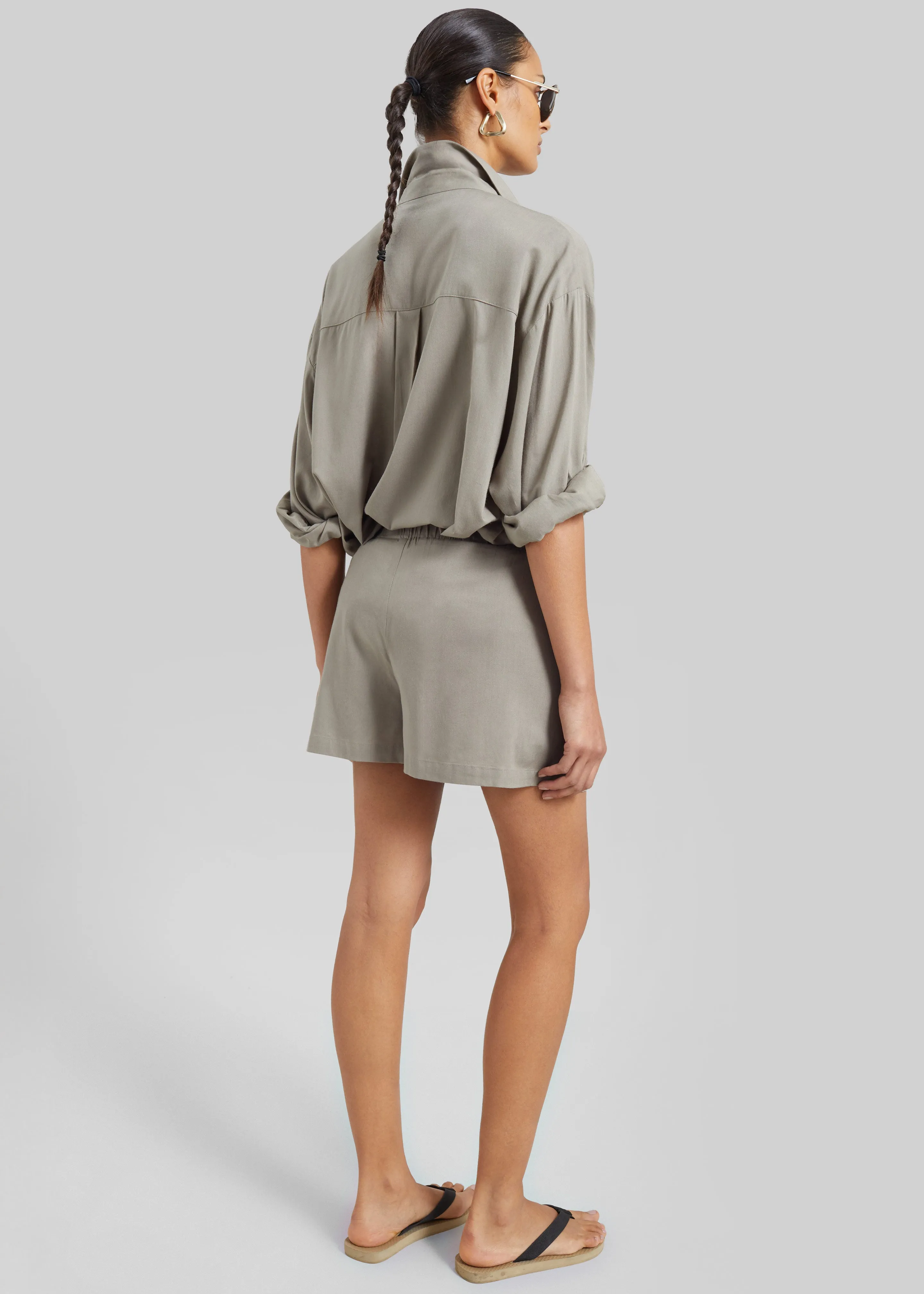 Noja Fluid Boxer Shorts - Pale Olive sold by Frankie Shop product image thumbnail 5