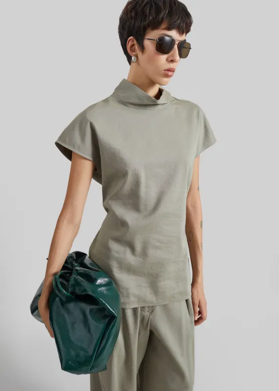 Auray Adjustable Back Top - Olive made by Frankie Shop