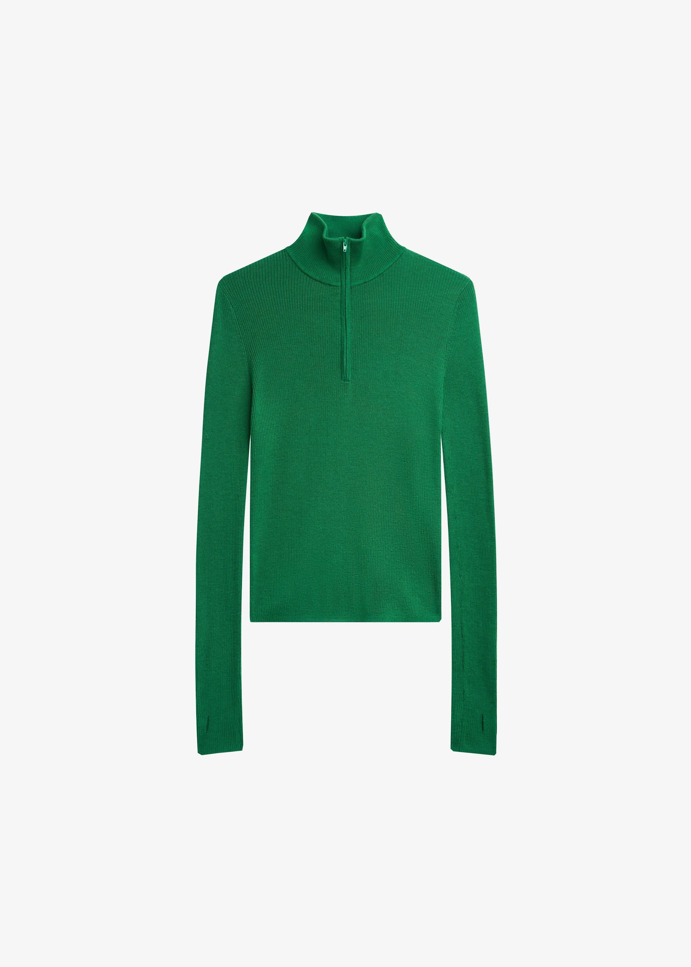 Sade Knit Zip Sweater - Green sold by Frankie Shop product image thumbnail 3