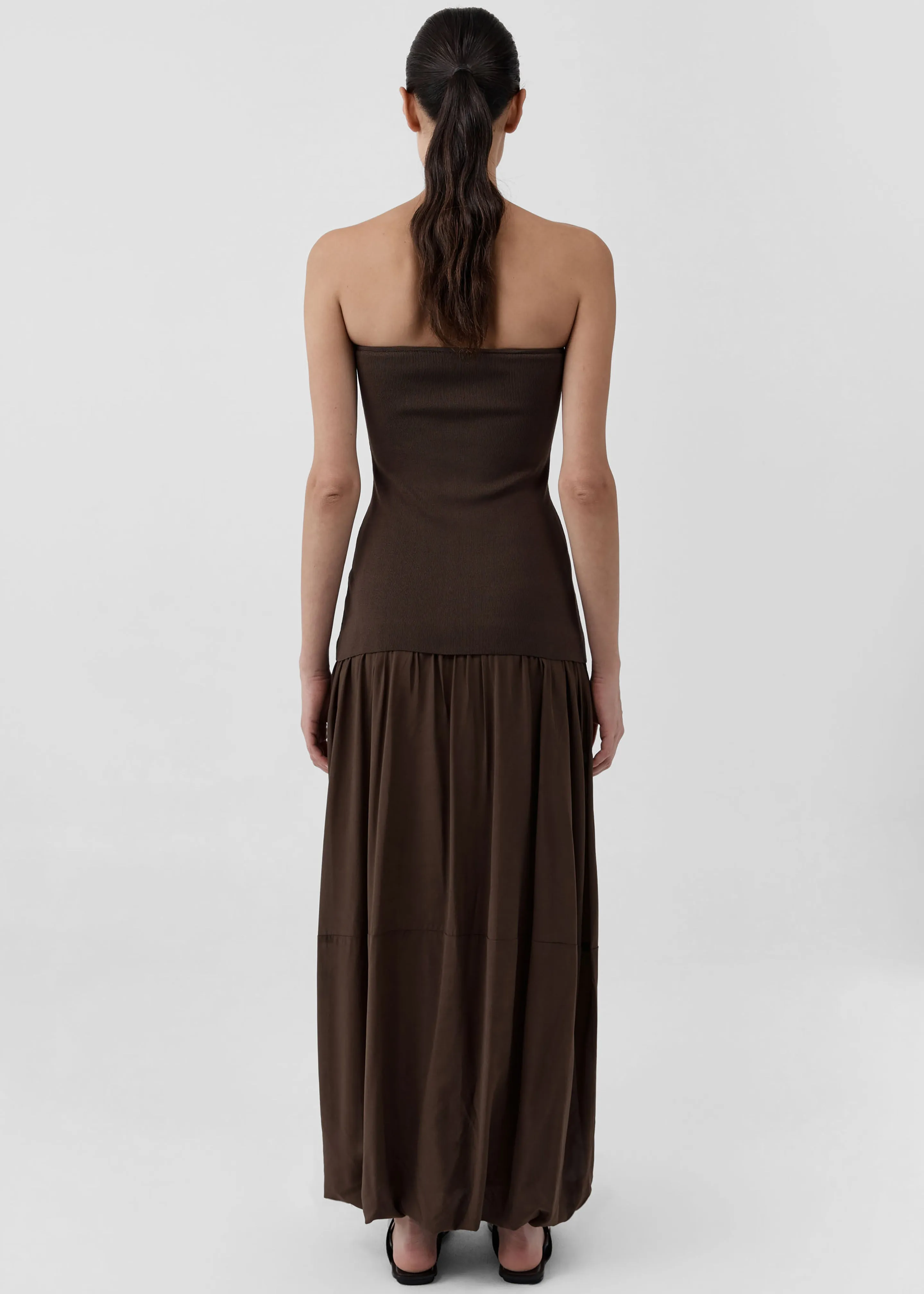 St. Agni Strapless Balloon Hem Dress - Cedar sold by Frankie Shop product image thumbnail 4