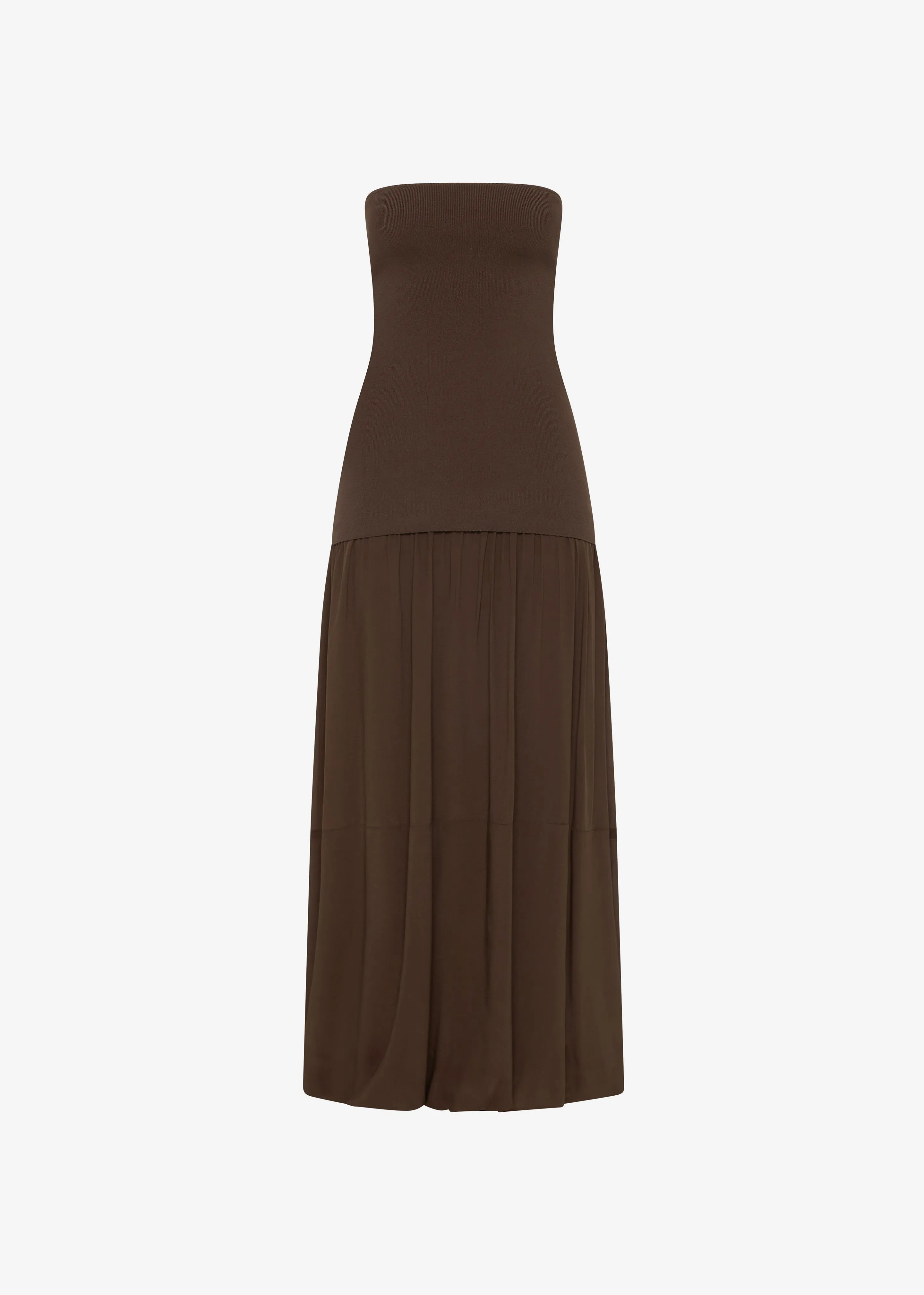 St. Agni Strapless Balloon Hem Dress - Cedar sold by Frankie Shop product image thumbnail 5