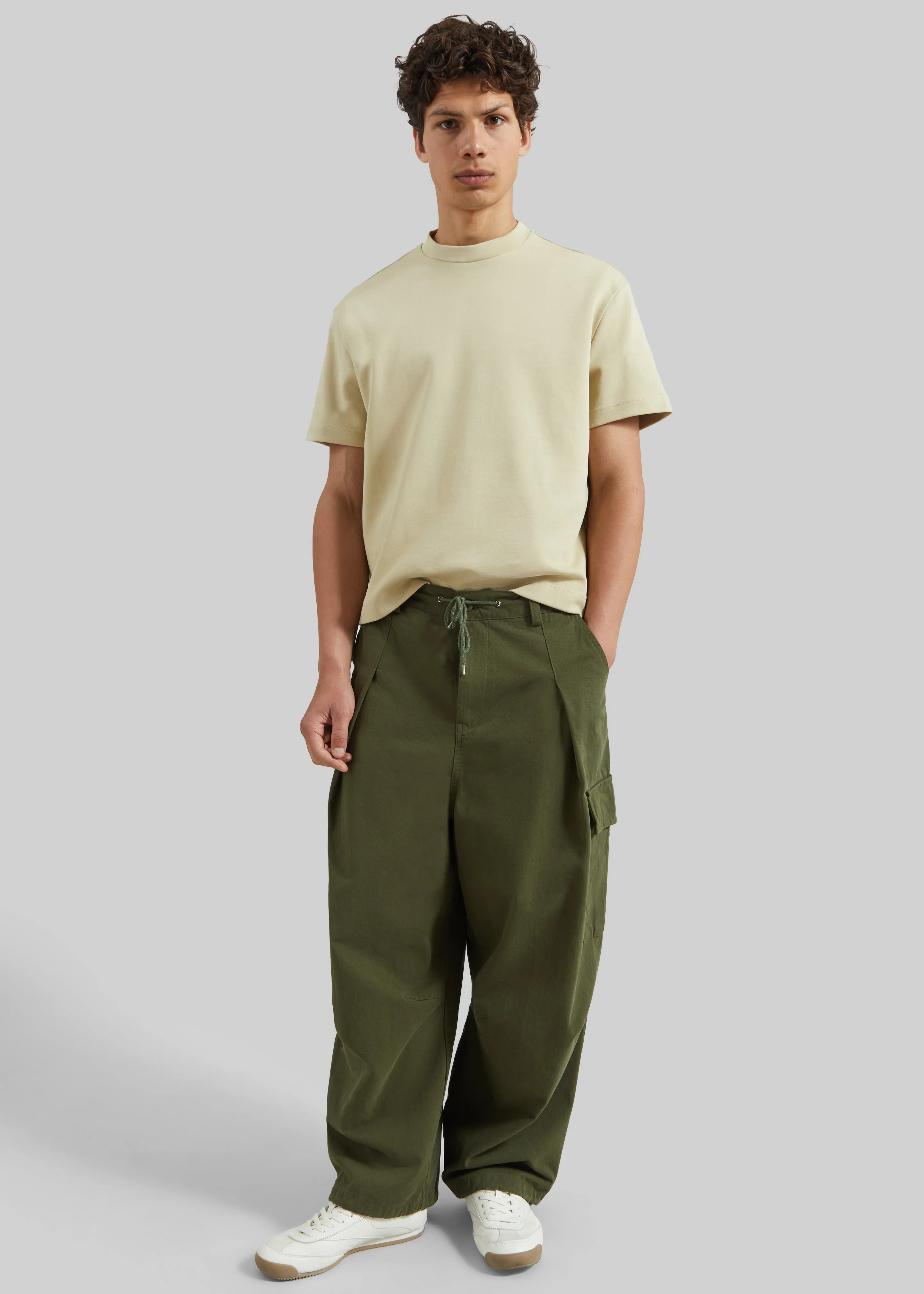 Robion Drawstring Cargo Pants - Dark Olive sold by Frankie Shop product image thumbnail 5