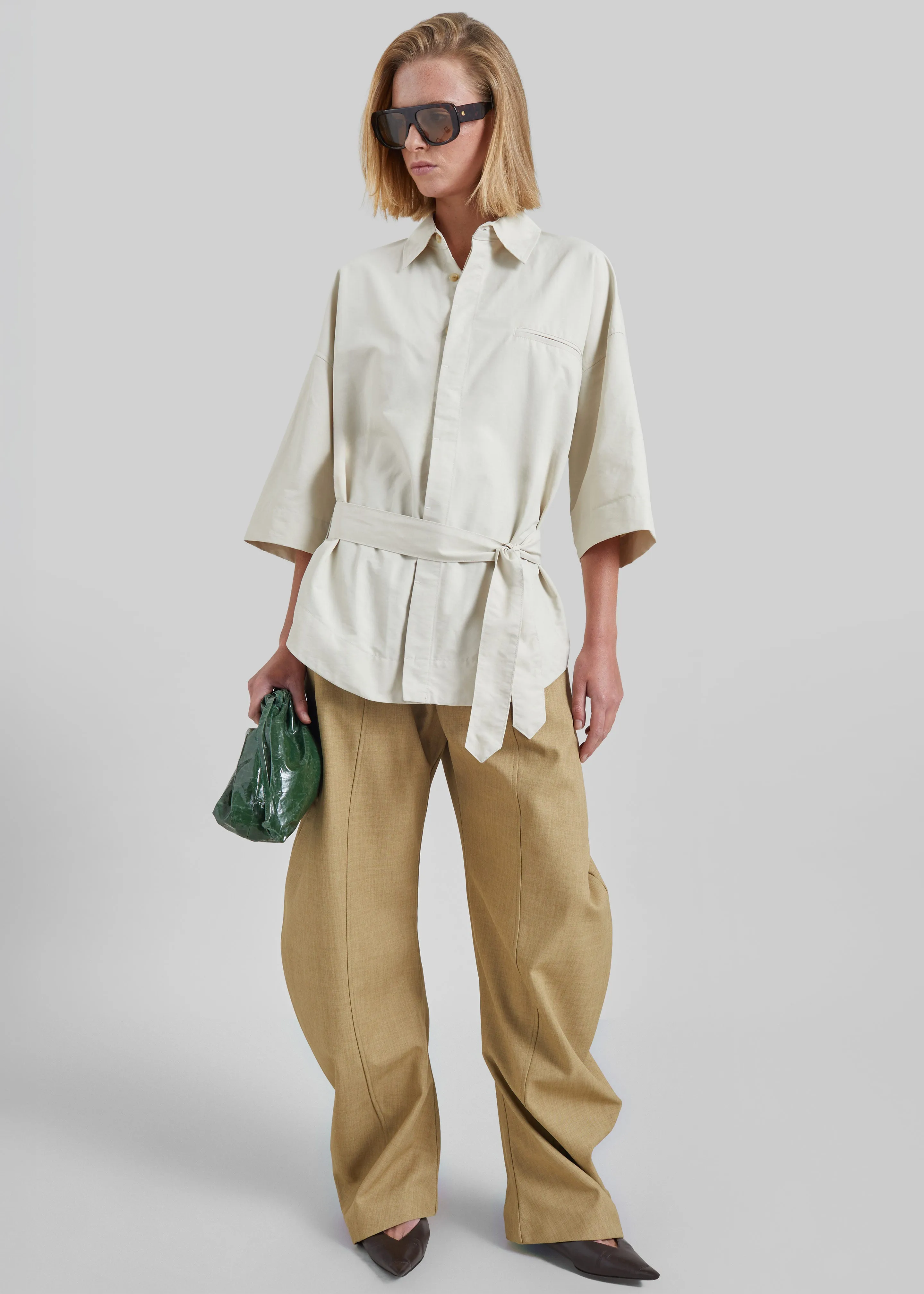 Odesa Belted Shirt - Light Beige sold by Frankie Shop product image thumbnail 3