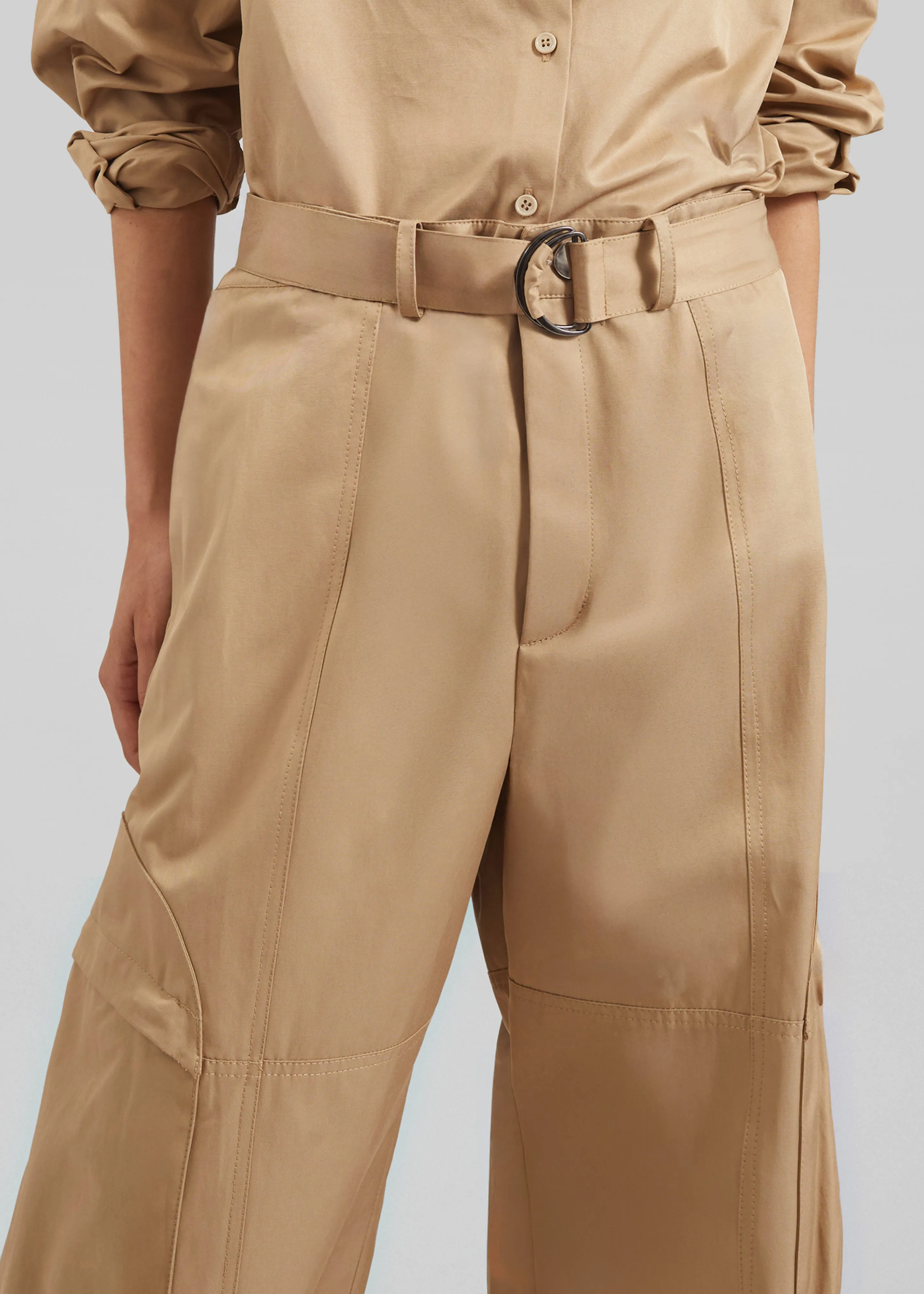 Kelly Cotton Cargo Pants - Camel sold by Frankie Shop product image thumbnail 5