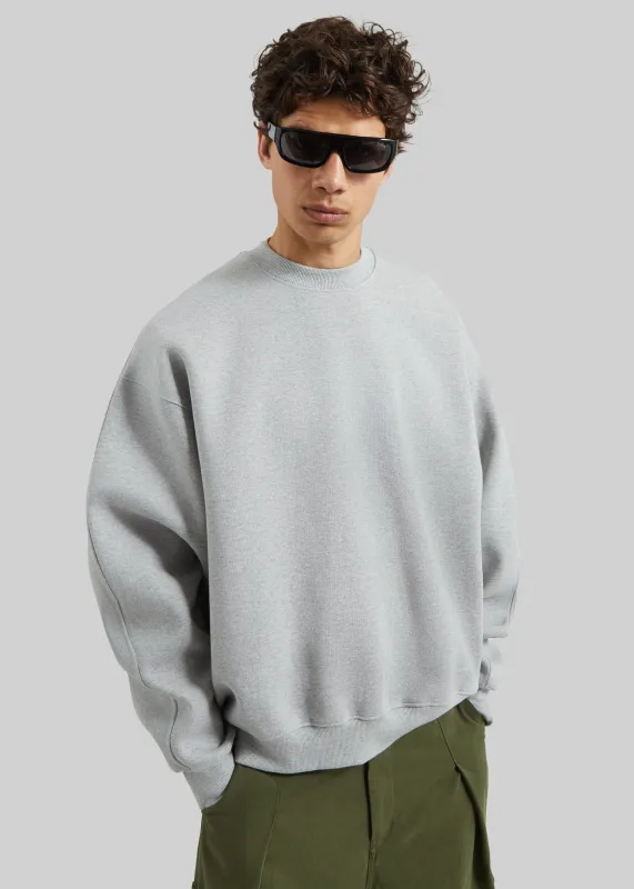 Dunloy Oversized Sweatshirt - Light Grey made by Frankie Shop