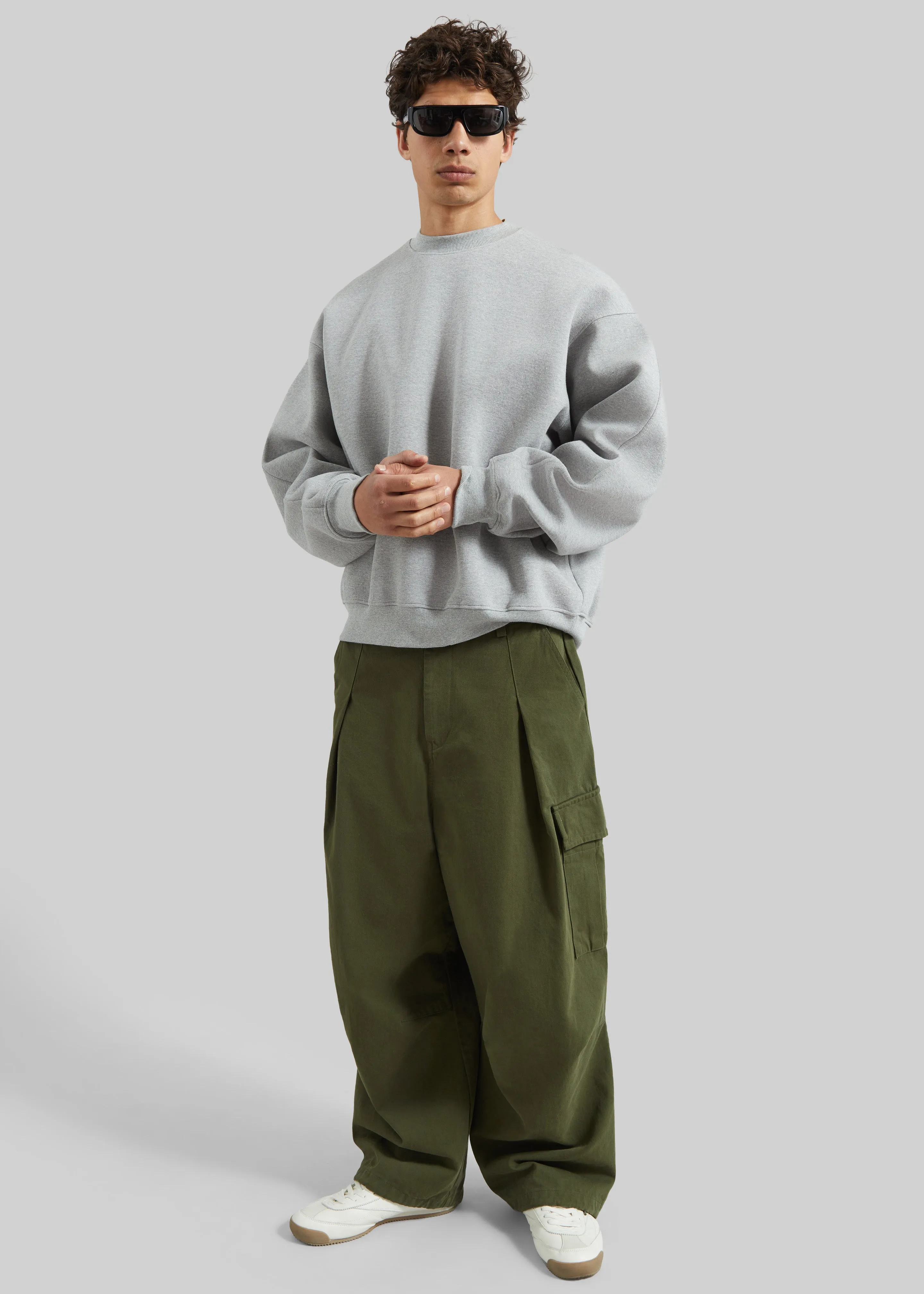 Dunloy Oversized Sweatshirt - Light Grey sold by Frankie Shop product image thumbnail 2