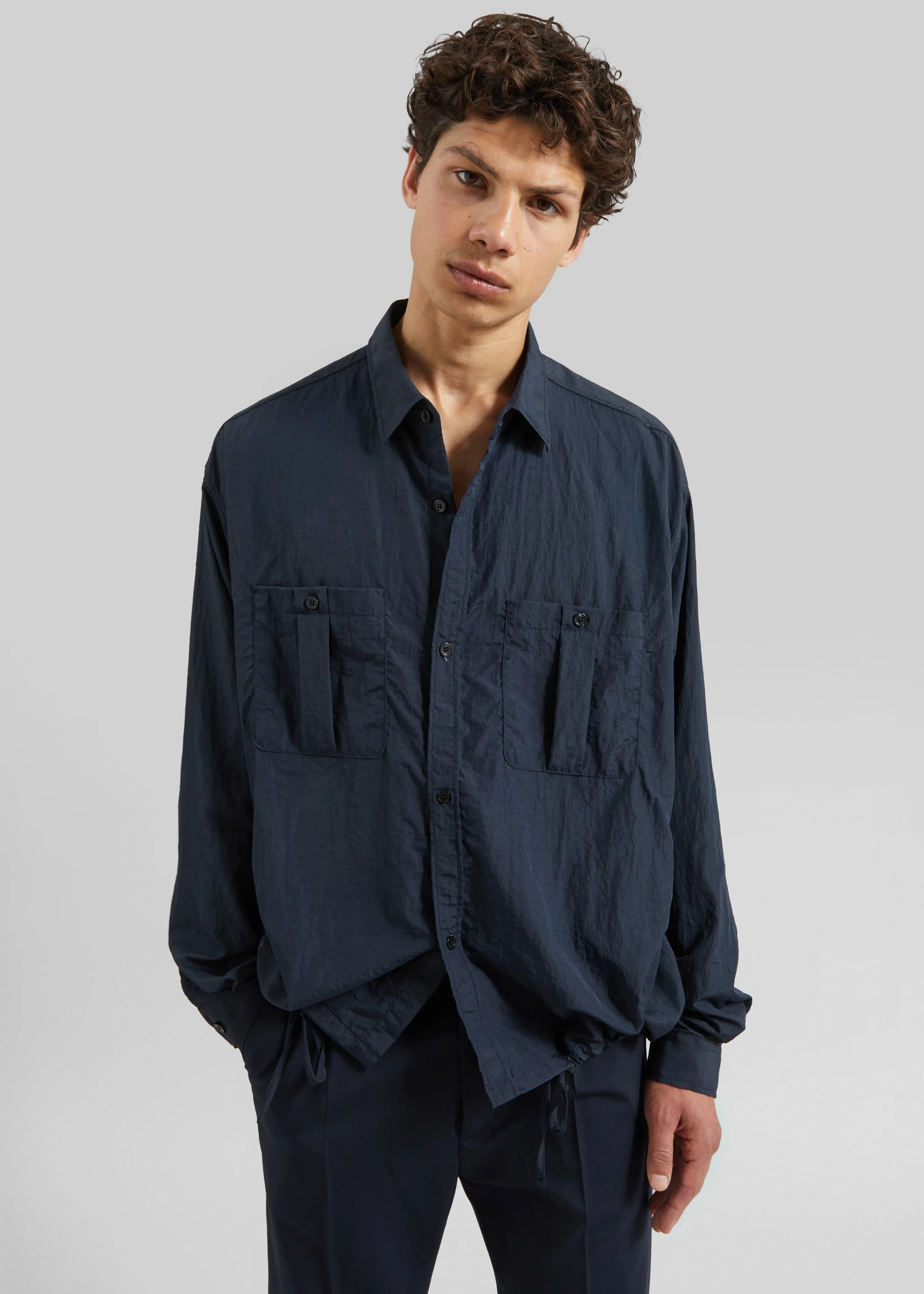 Casares Drawstring Shirt - Navy sold by Frankie Shop product image thumbnail 4