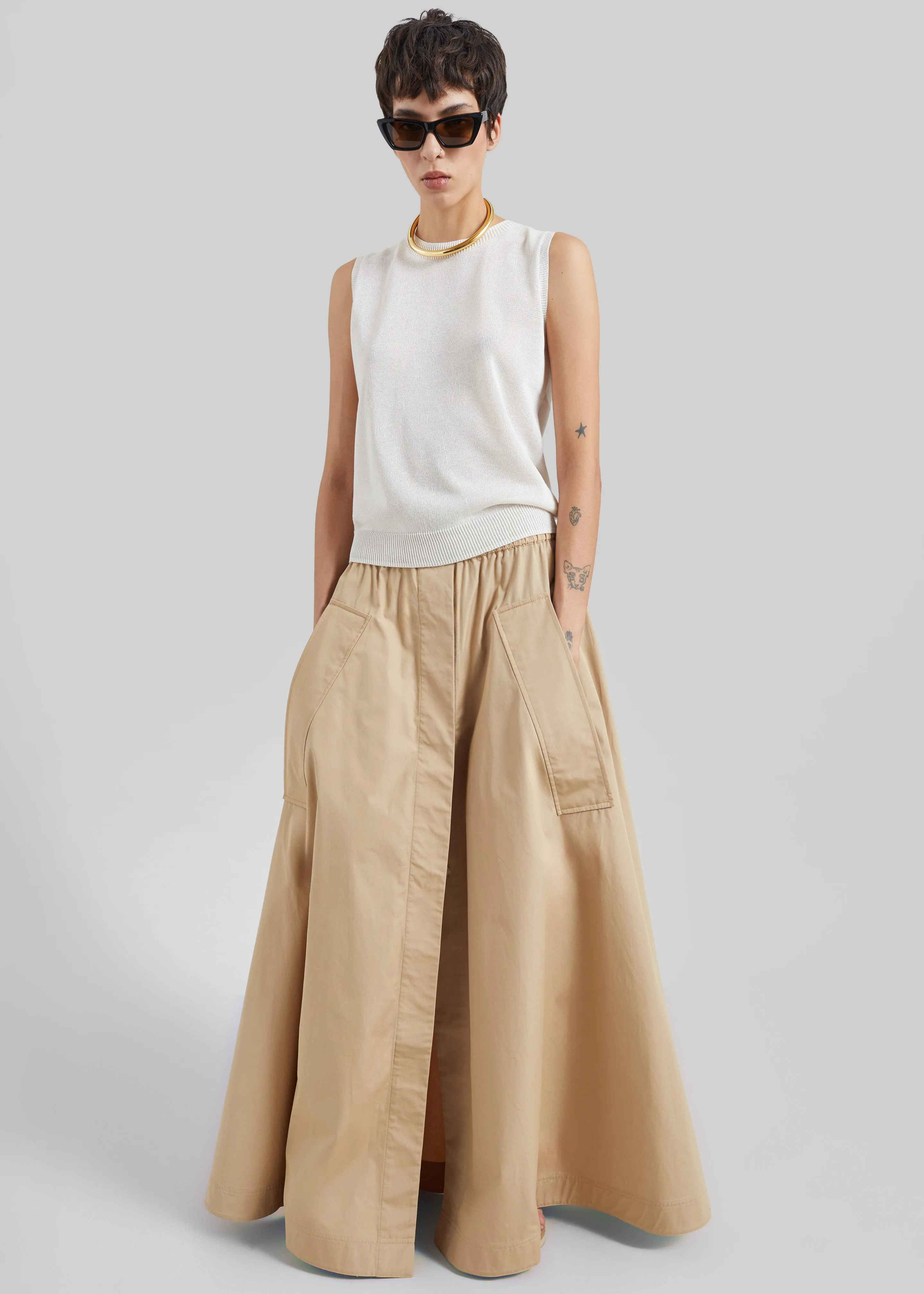 CO Parachute Skirt - Camel sold by Frankie Shop