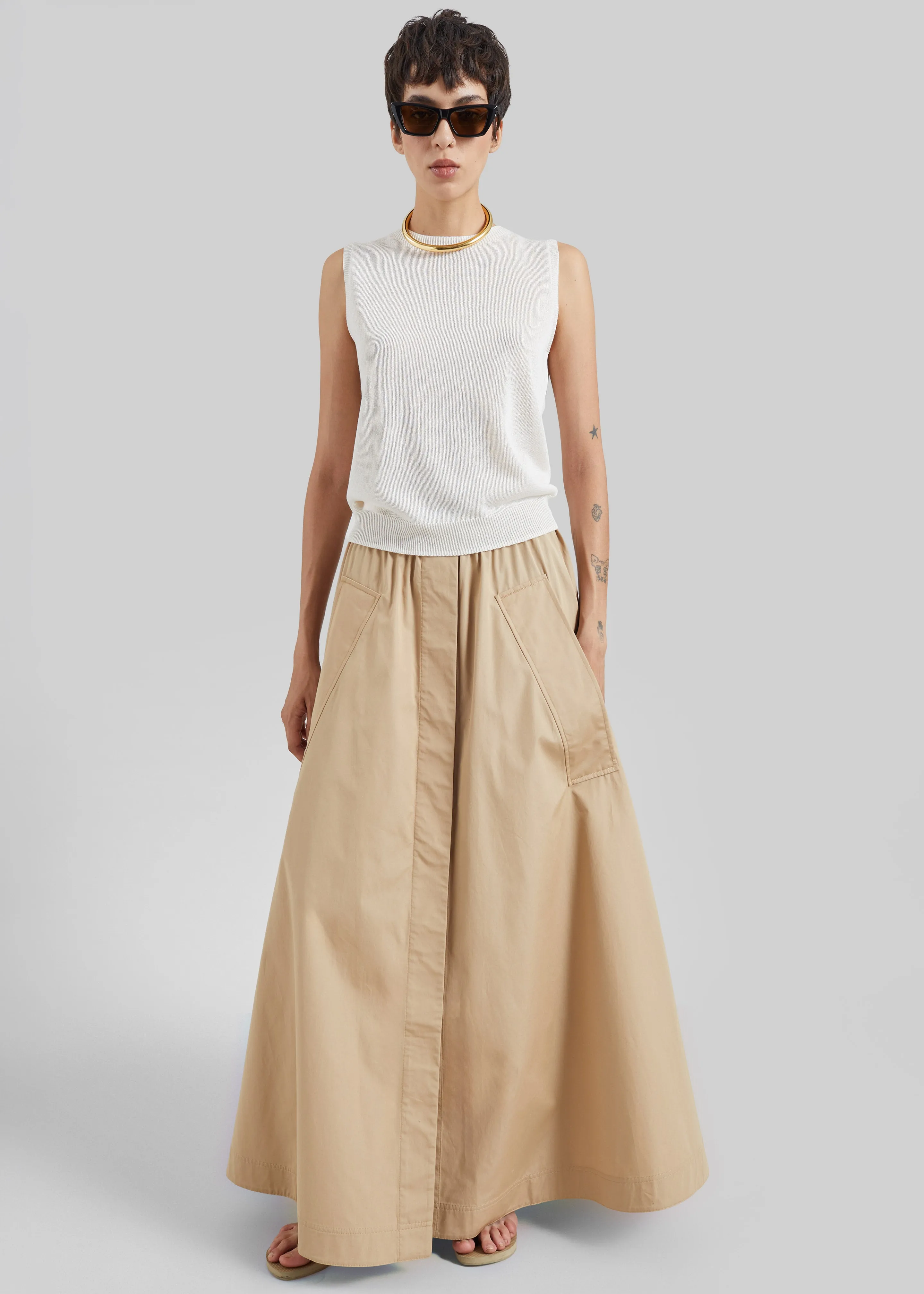 CO Parachute Skirt - Camel sold by Frankie Shop product image thumbnail 4