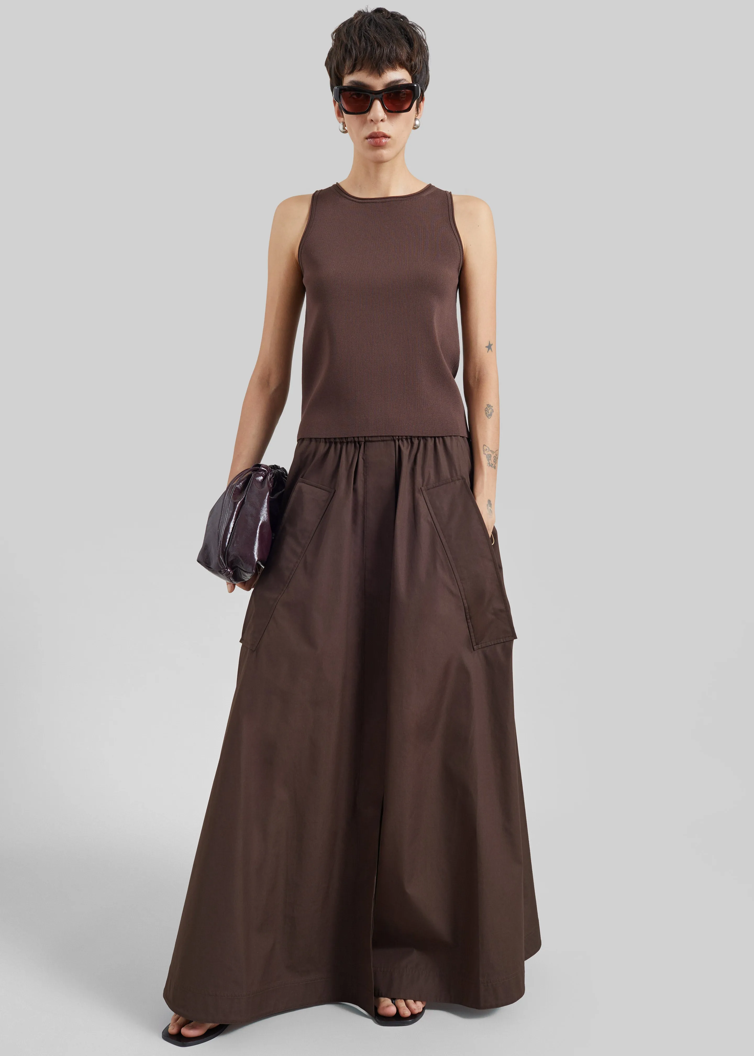 CO Parachute Skirt - Chocolate sold by Frankie Shop product image thumbnail 4