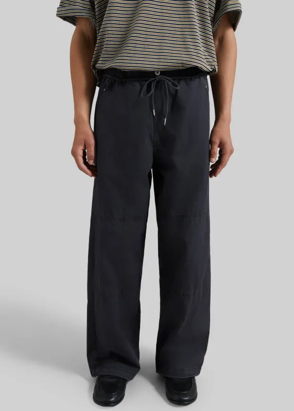 Antheor Drawstring Wide Leg Pants - Charcoal made by Frankie Shop