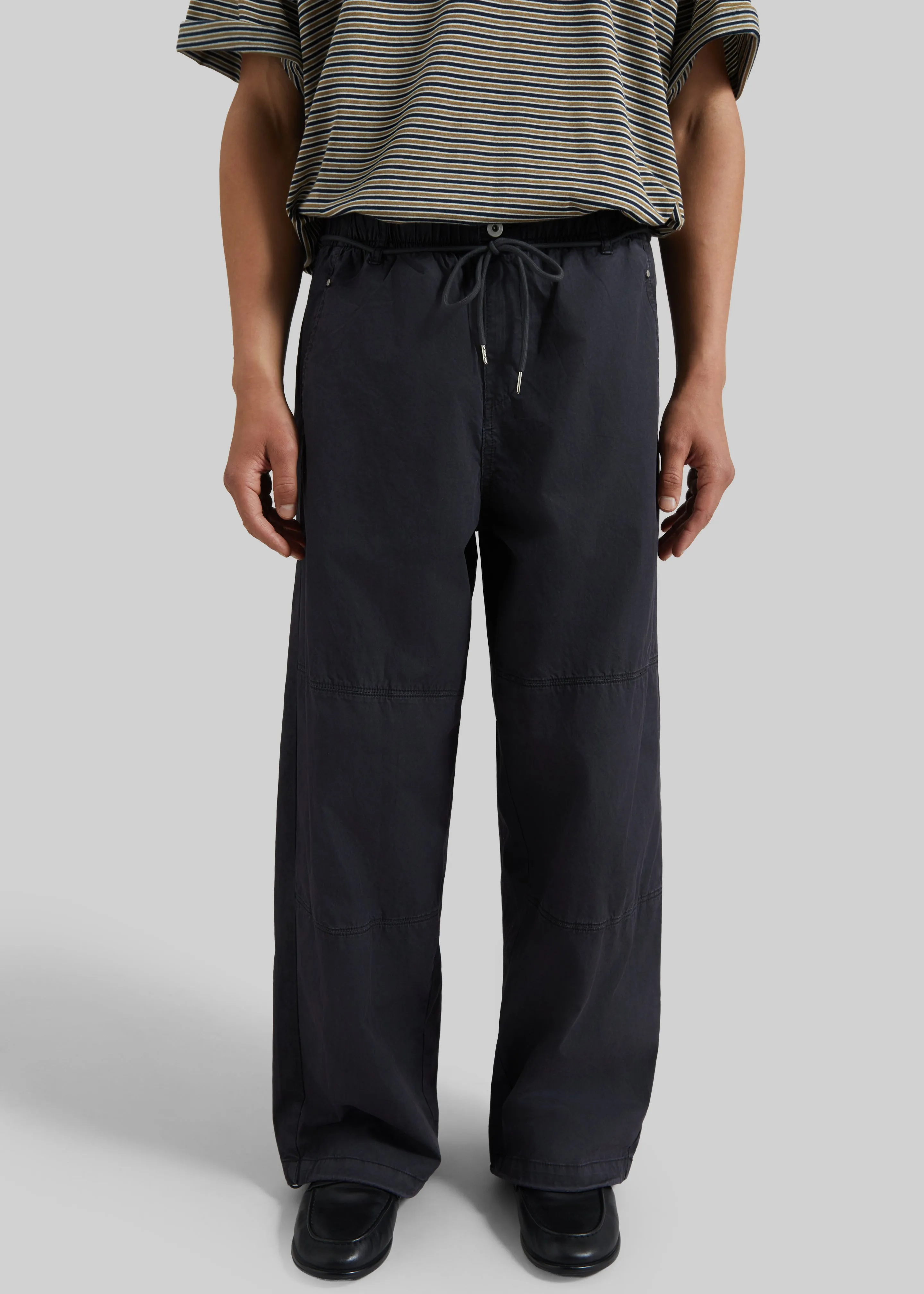 Antheor Drawstring Wide Leg Pants - Charcoal sold by Frankie Shop