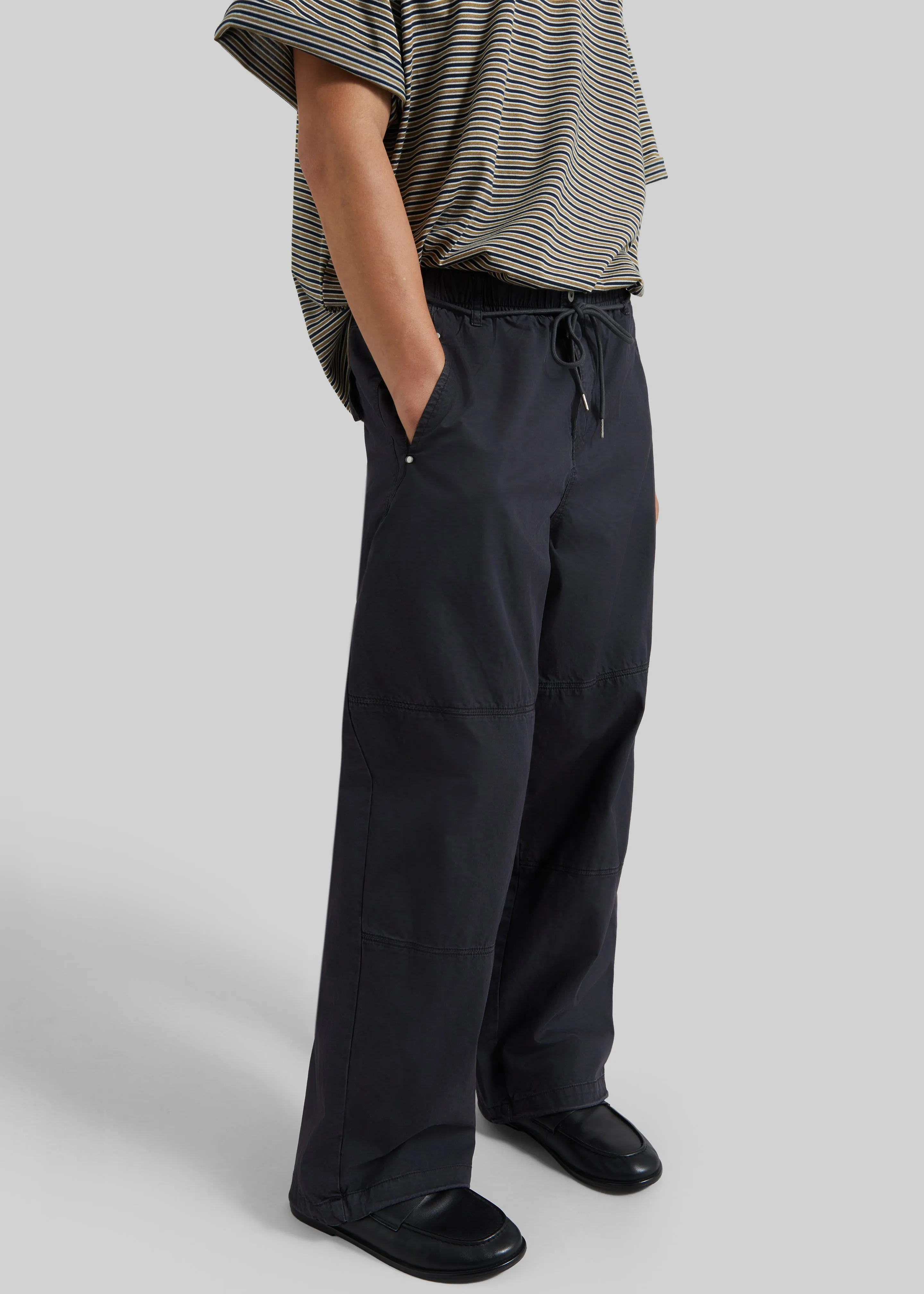 Antheor Drawstring Wide Leg Pants - Charcoal sold by Frankie Shop product image thumbnail 4