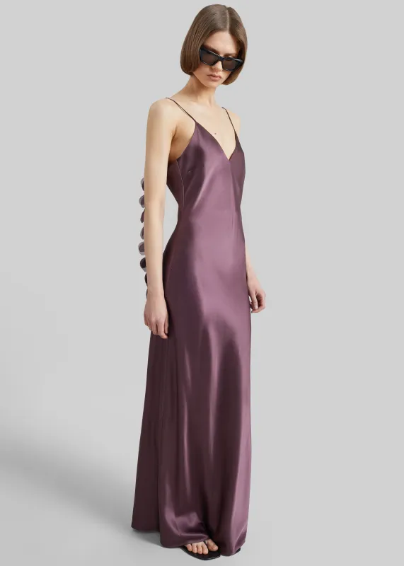 By Malene Birger Pascale Silk Maxi Dress - Aubergine made by By Malene Birger