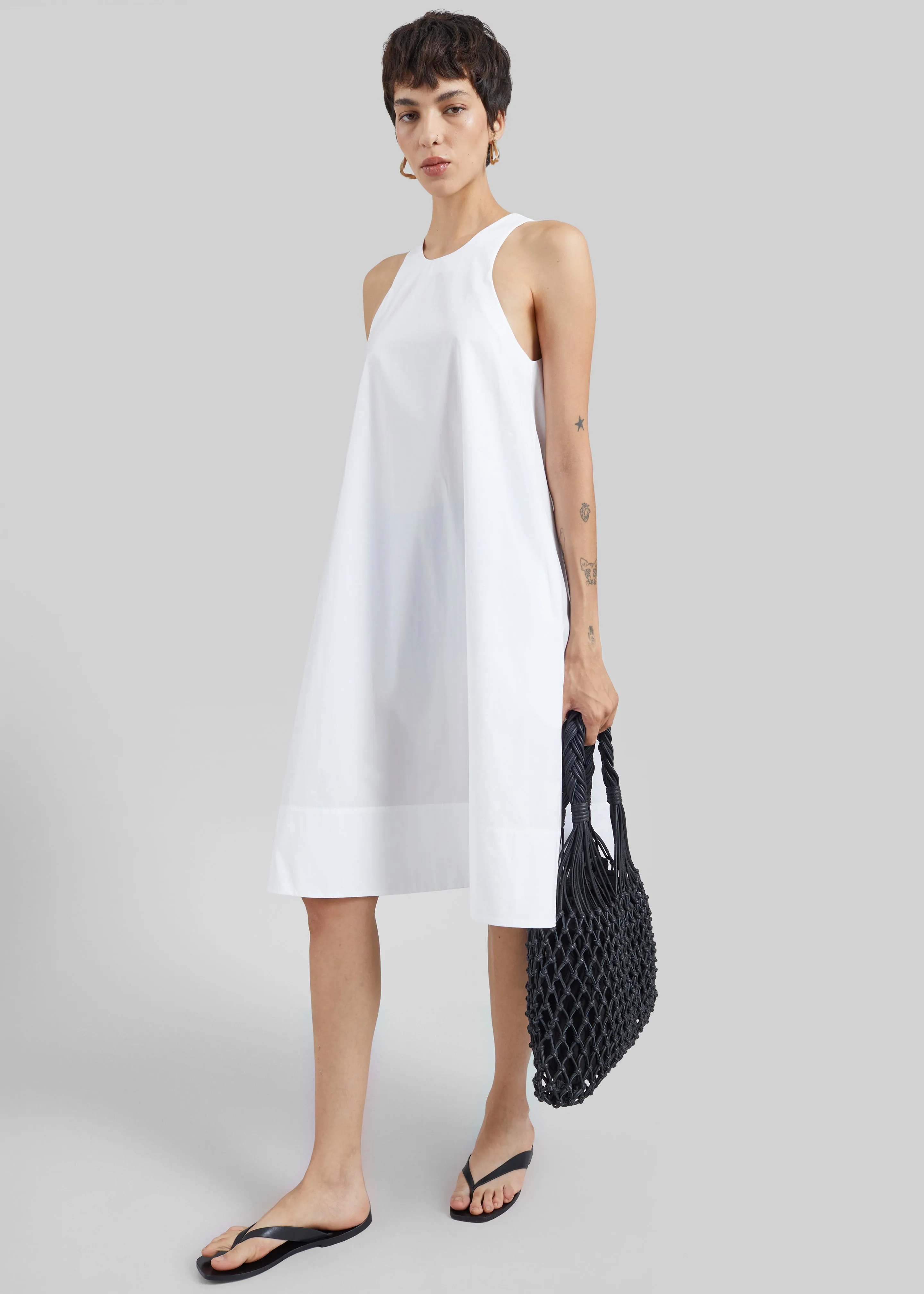 CO Crewneck A-line Dress - White sold by Frankie Shop product image thumbnail 3