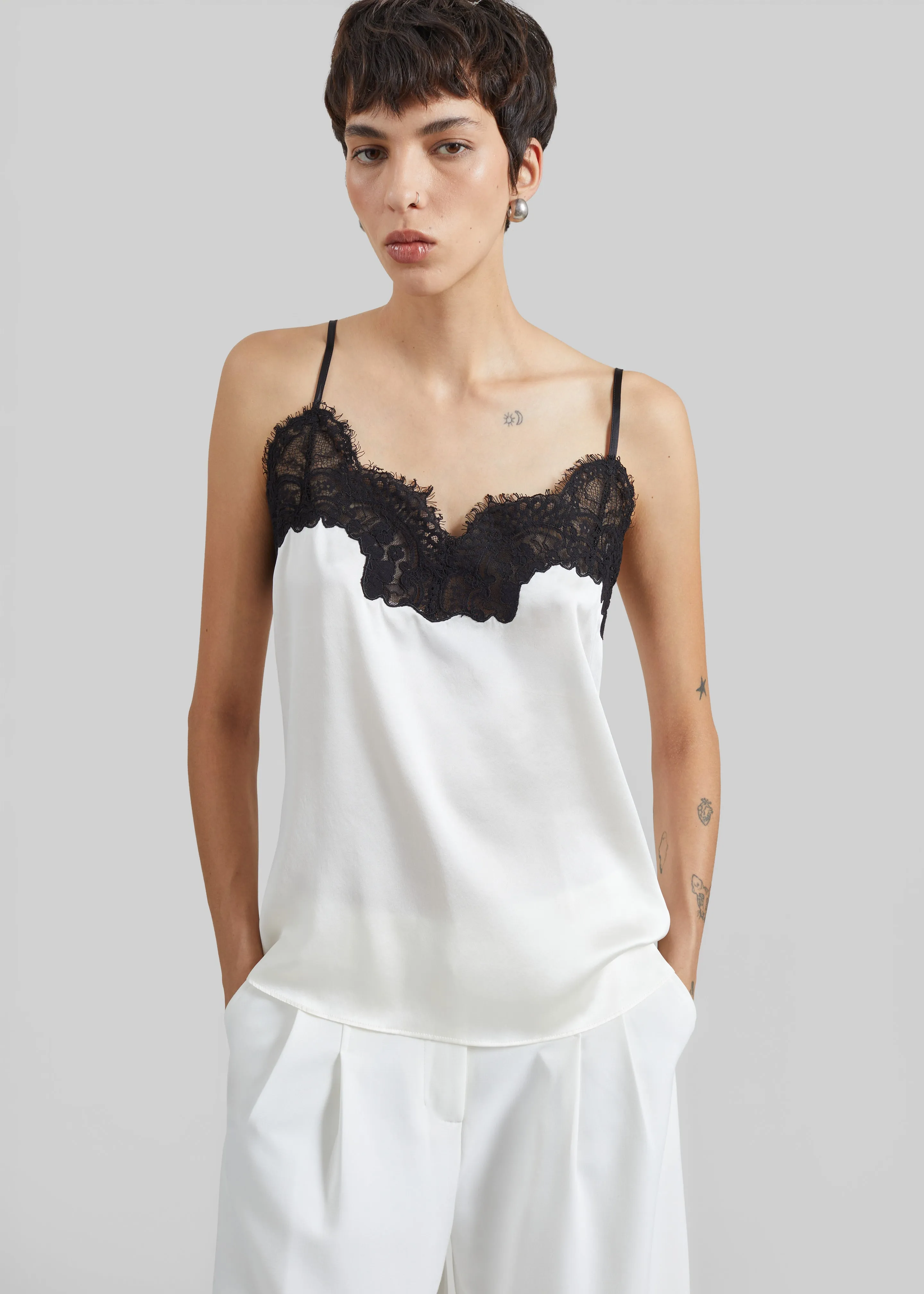 CO Lace Silk Camisole - Ivory sold by Frankie Shop