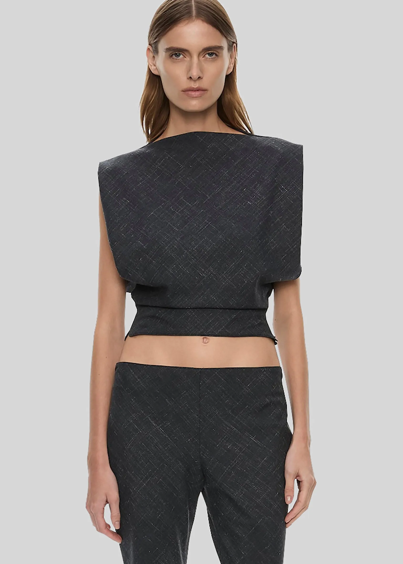 Christopher Esber Banyan Bias Top - Tropical Charcoal Marle sold by Frankie Shop product image thumbnail 2