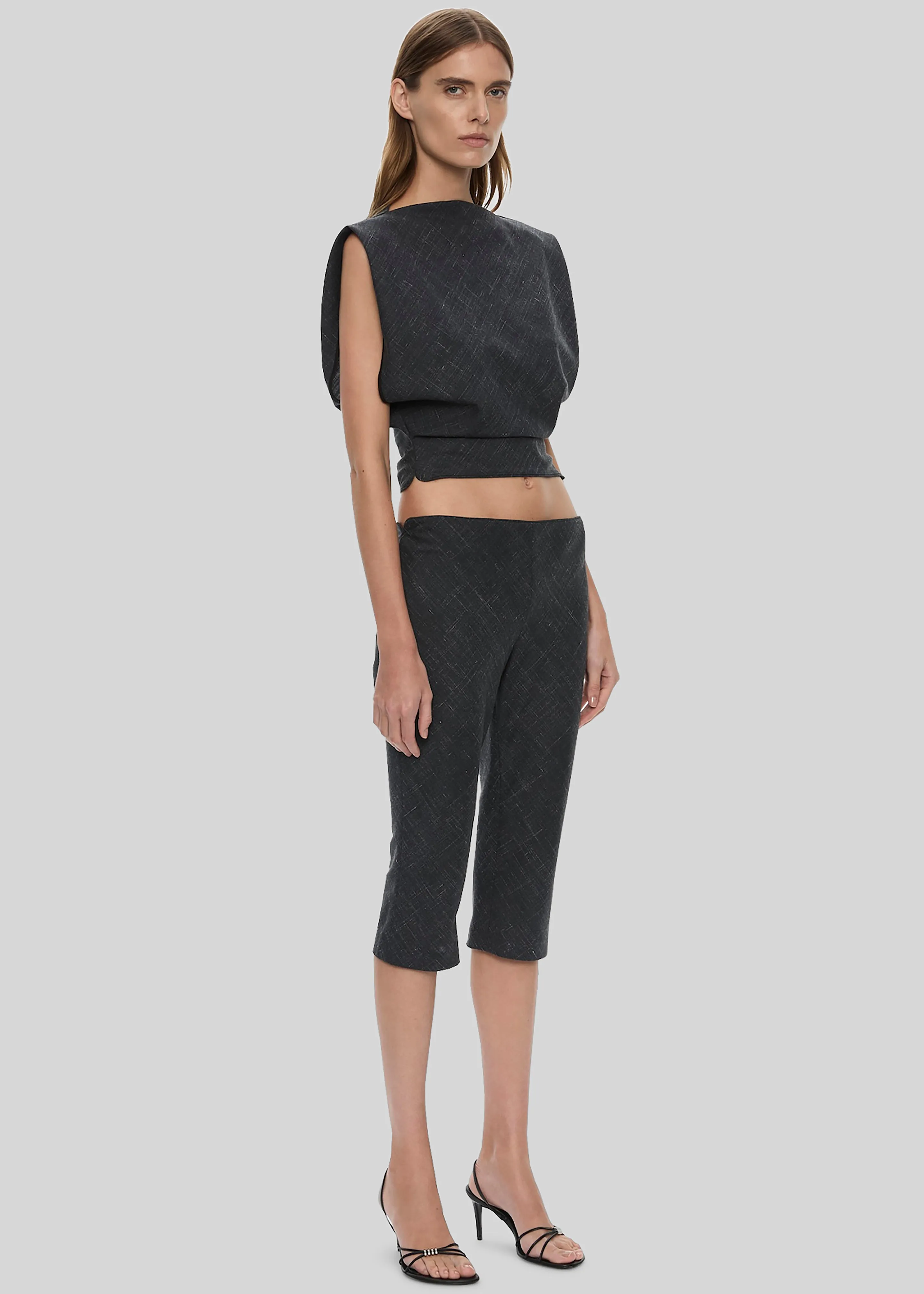 Christopher Esber Banyan Bias Top - Tropical Charcoal Marle sold by Frankie Shop product image thumbnail 5