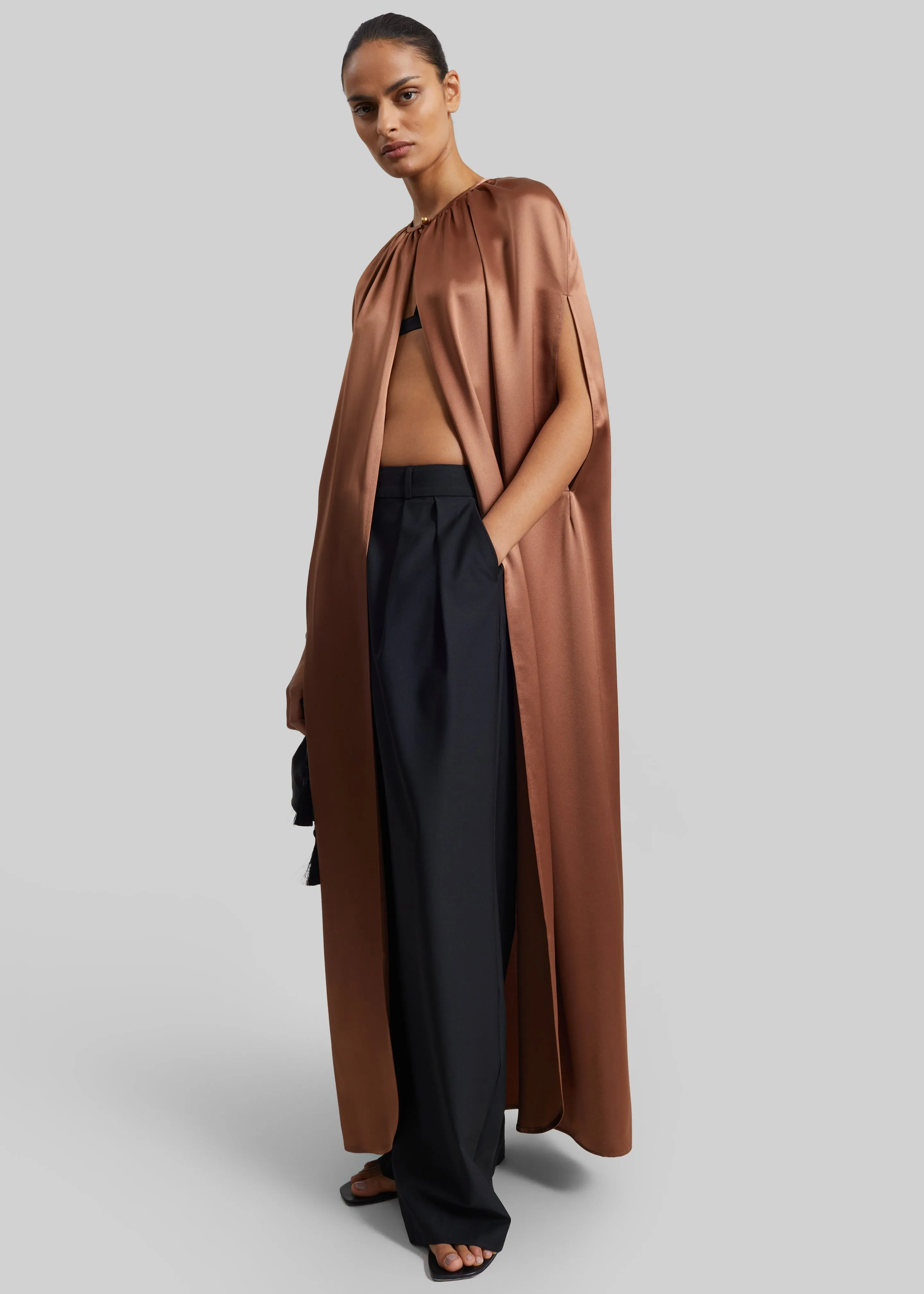 By Malene Birger Dallie Cape - Latte Brown sold by Frankie Shop