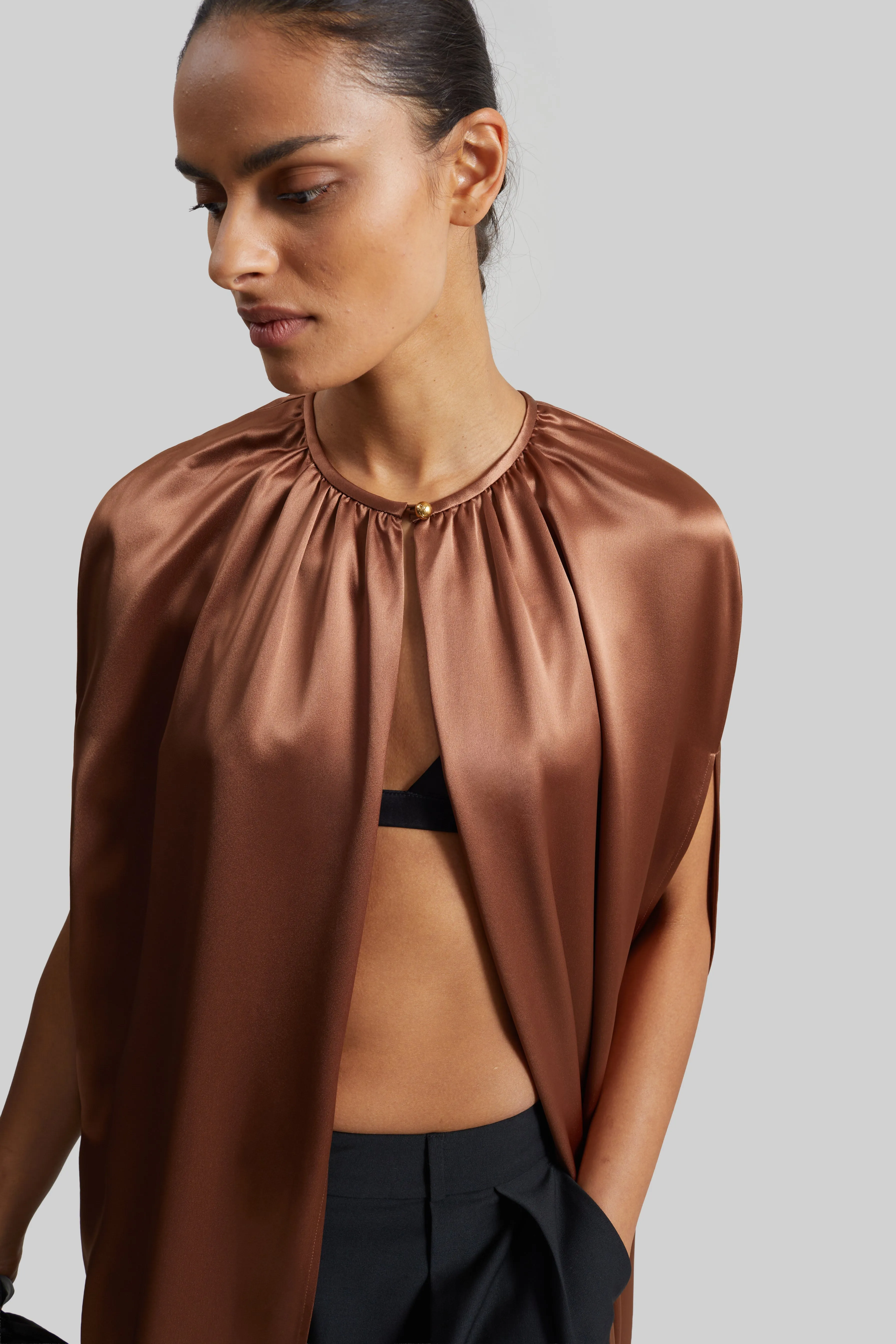 By Malene Birger Dallie Cape - Latte Brown sold by Frankie Shop product image thumbnail 5