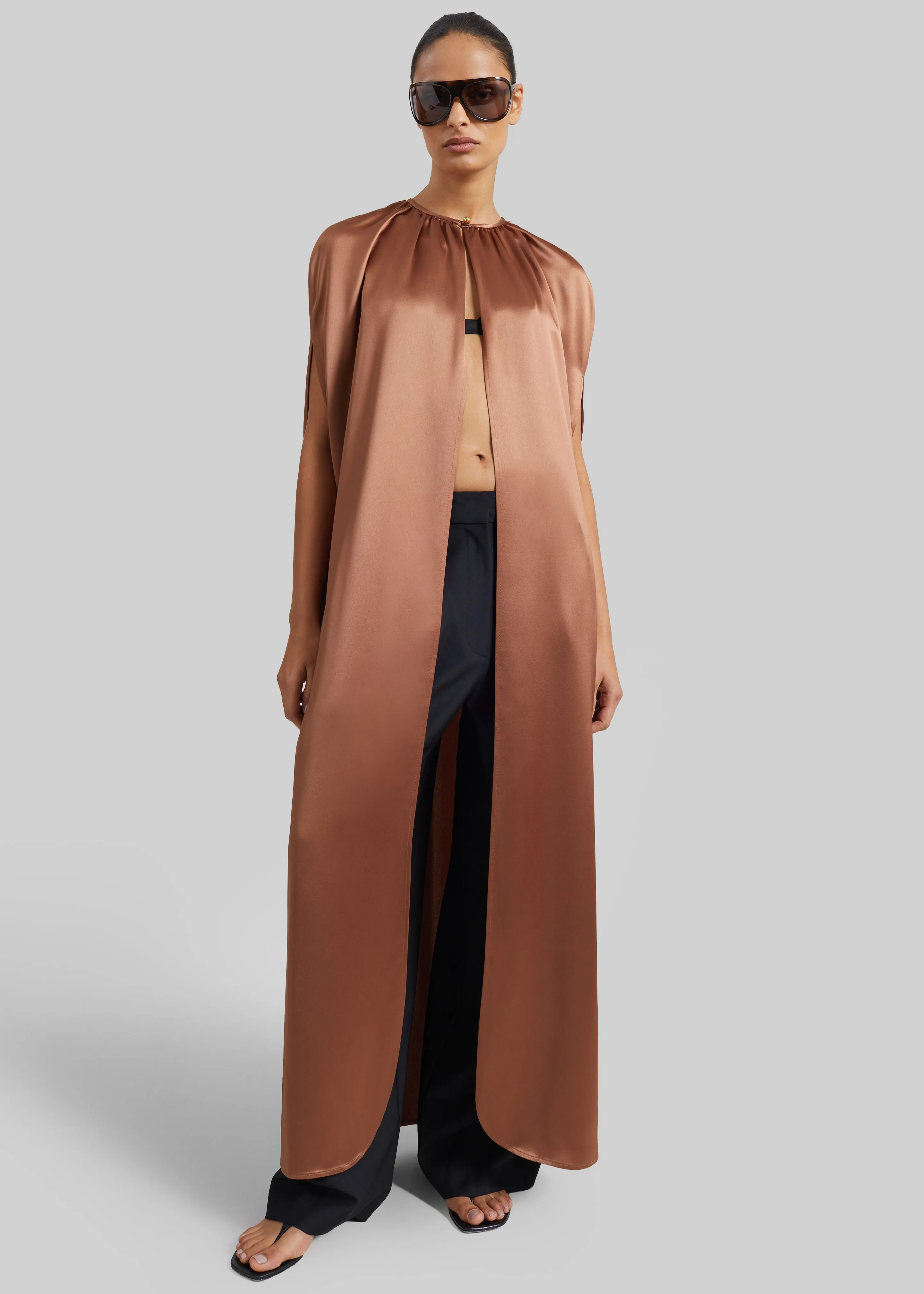 By Malene Birger Dallie Cape - Latte Brown sold by Frankie Shop product image thumbnail 4