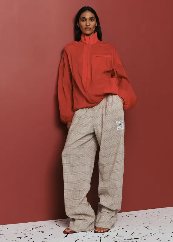 Christopher Esber Dannie Lucent Mottled Sheer Bomber - Flame made by Christopher Esber