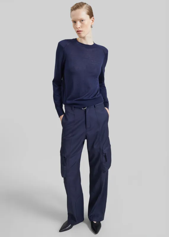 Kelly Cargo Pants - Navy made by Frankie Shop