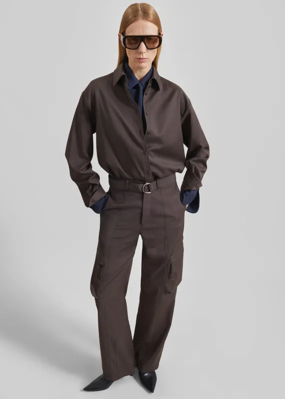 Kelly Cargo Pants - Brown made by Frankie Shop