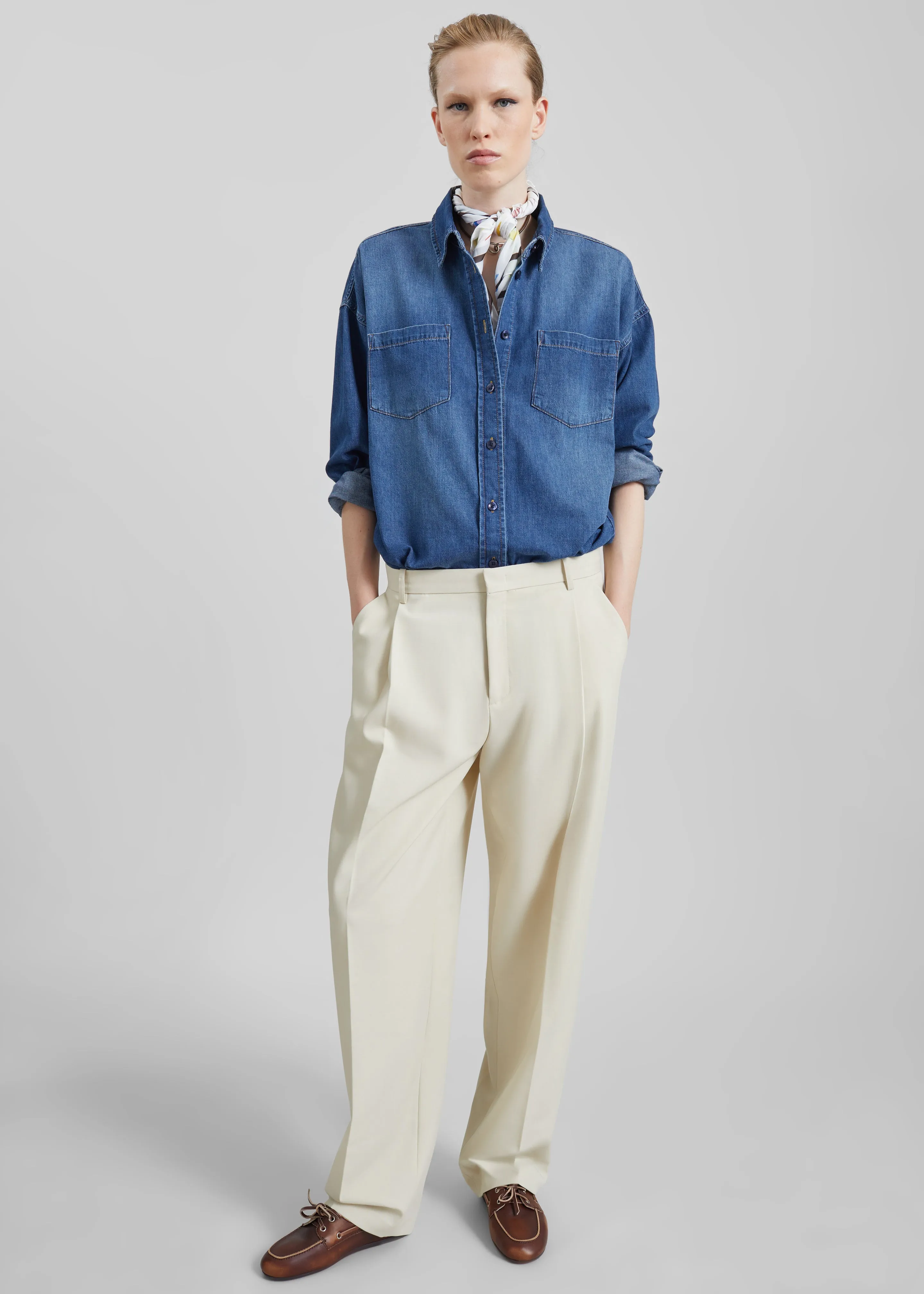 Deira Denim Shirt - Blue Wash sold by Frankie Shop product image thumbnail 3