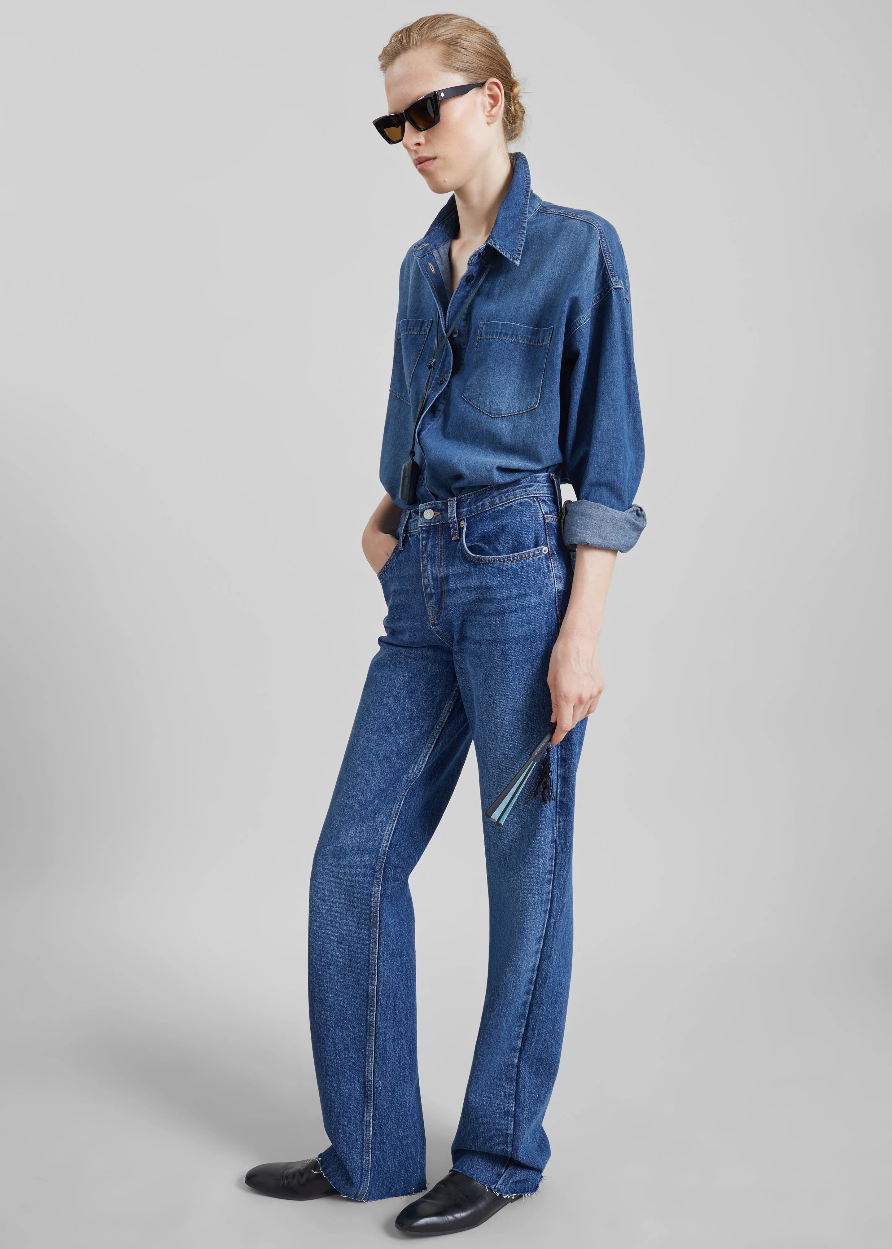Deira Denim Shirt - Blue Wash sold by Frankie Shop product image thumbnail 2