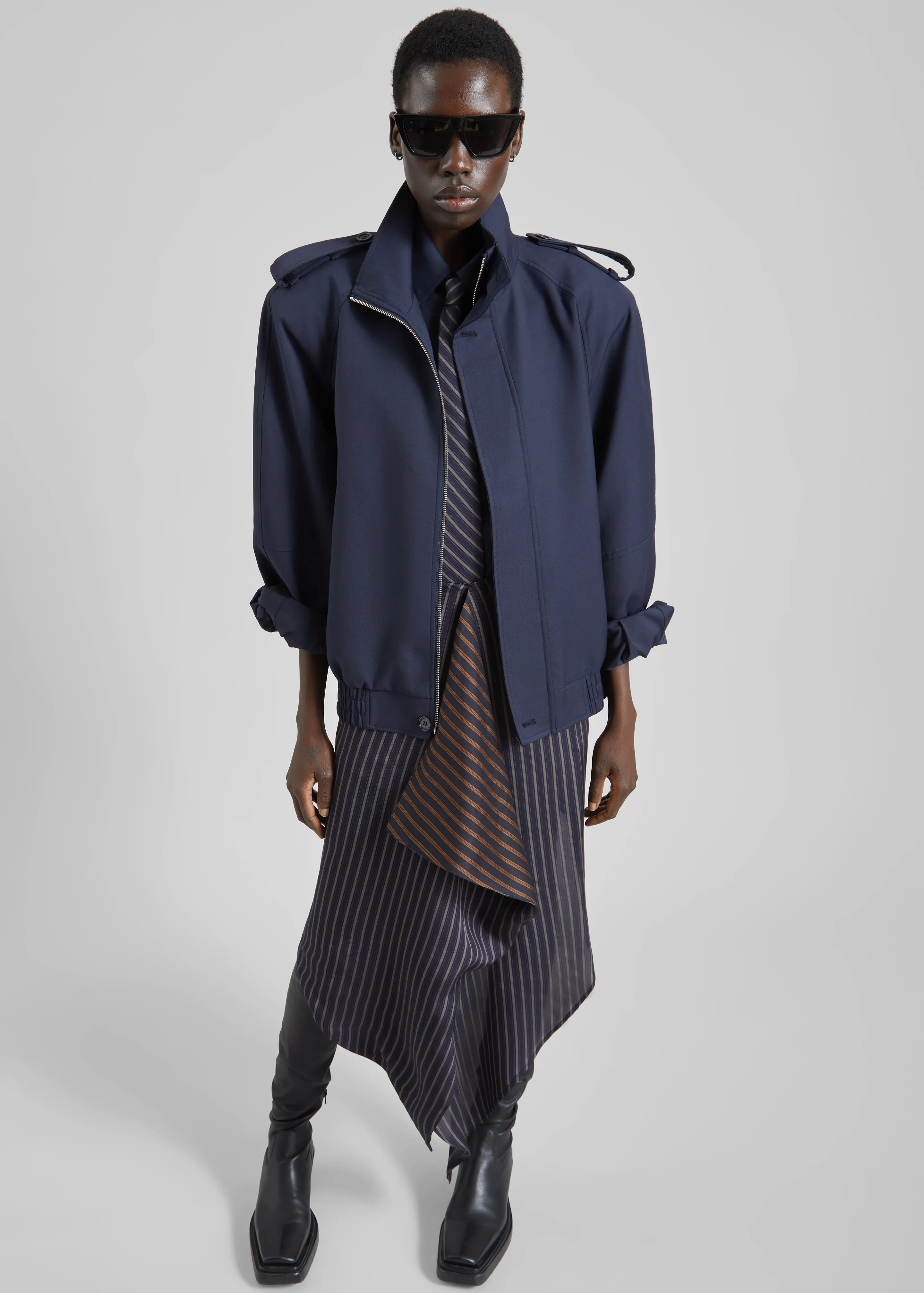 Kelly Padded Blouson - Navy sold by Frankie Shop product image thumbnail 2