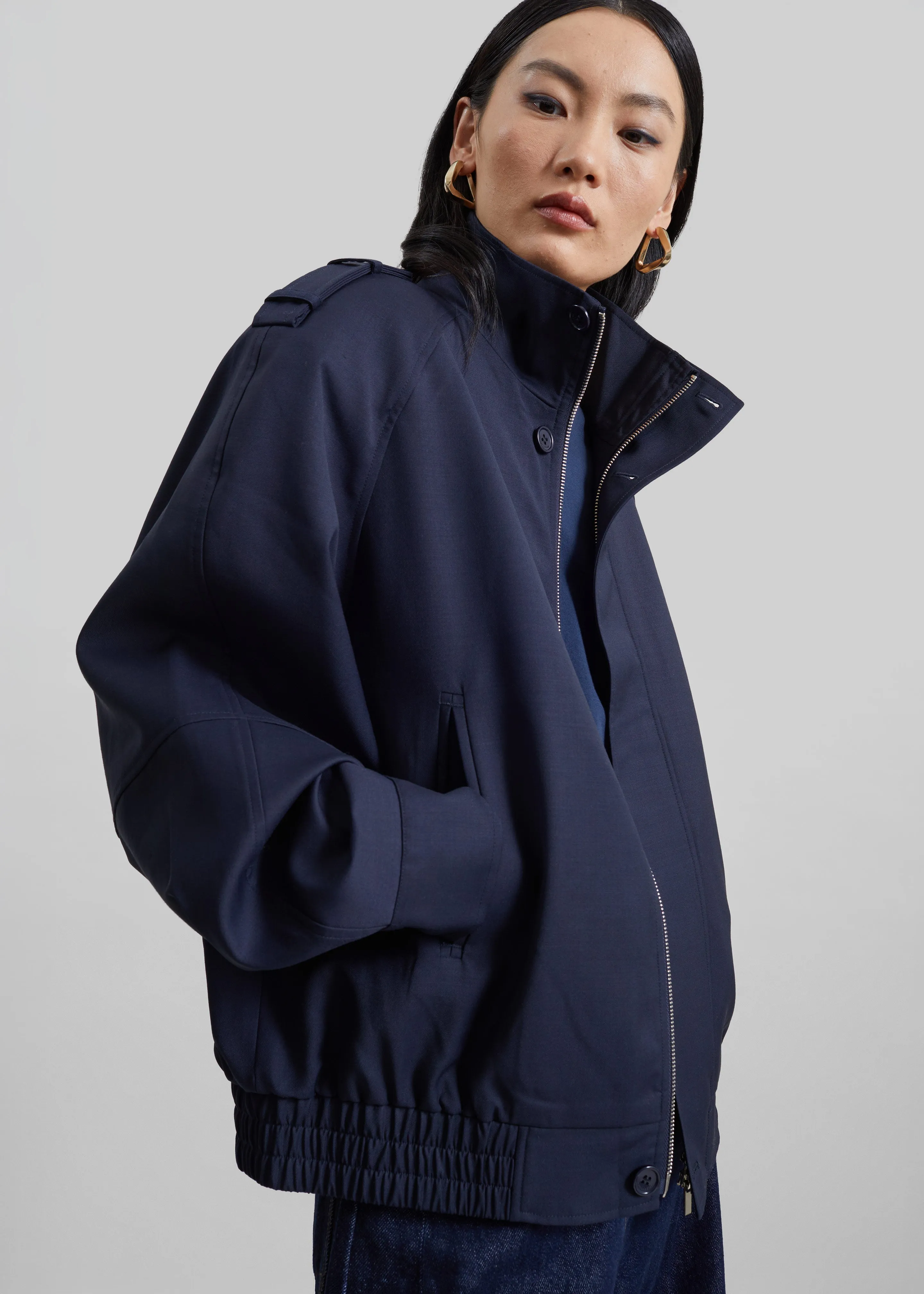 Kelly Padded Blouson - Navy sold by Frankie Shop product image thumbnail 4